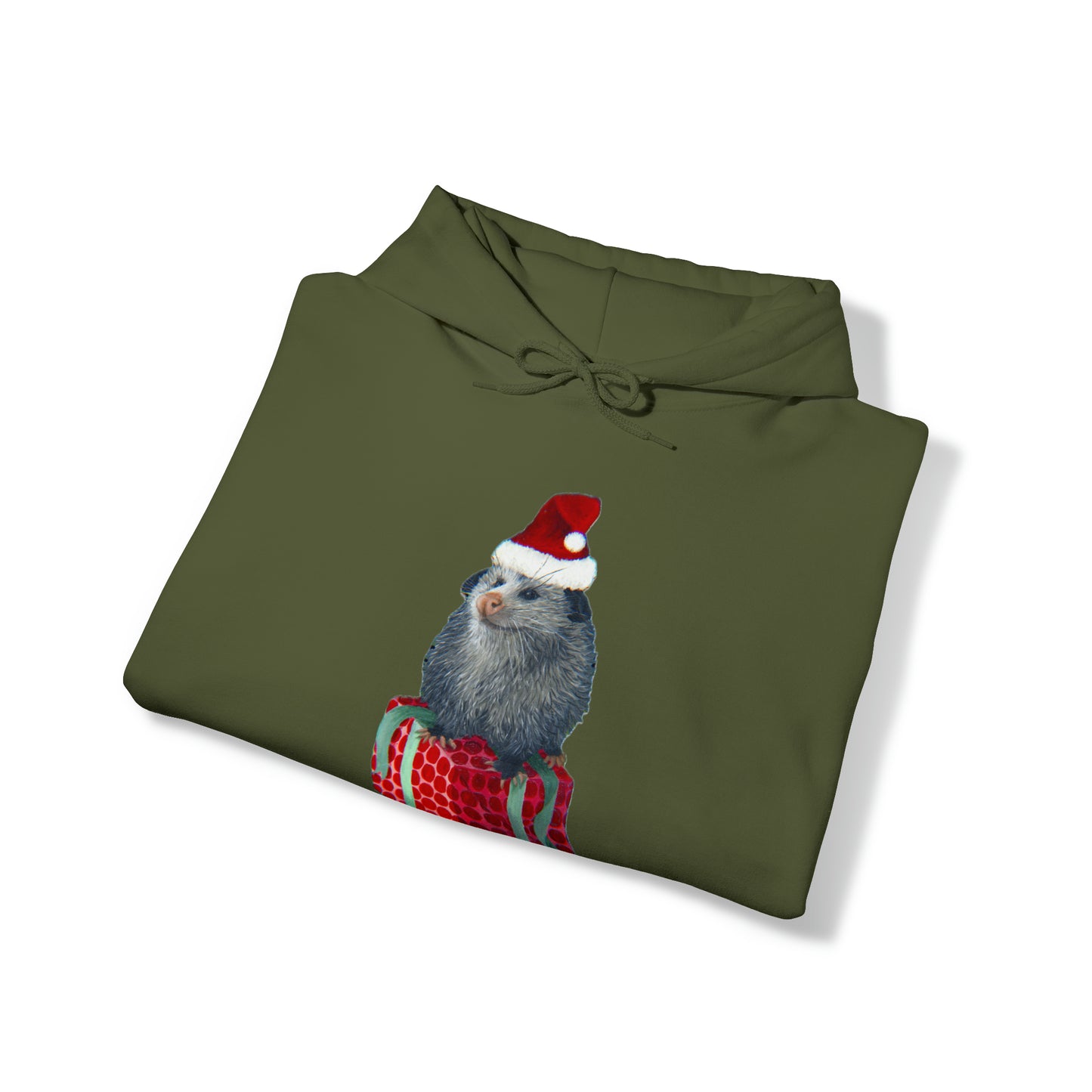 Christmas Opossum Unisex Heavy Blend™ Hooded Sweatshirt