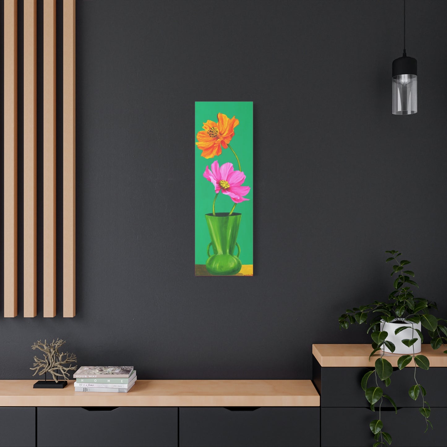 Cosmos Tall Skinny Canvas Gallery Wrap