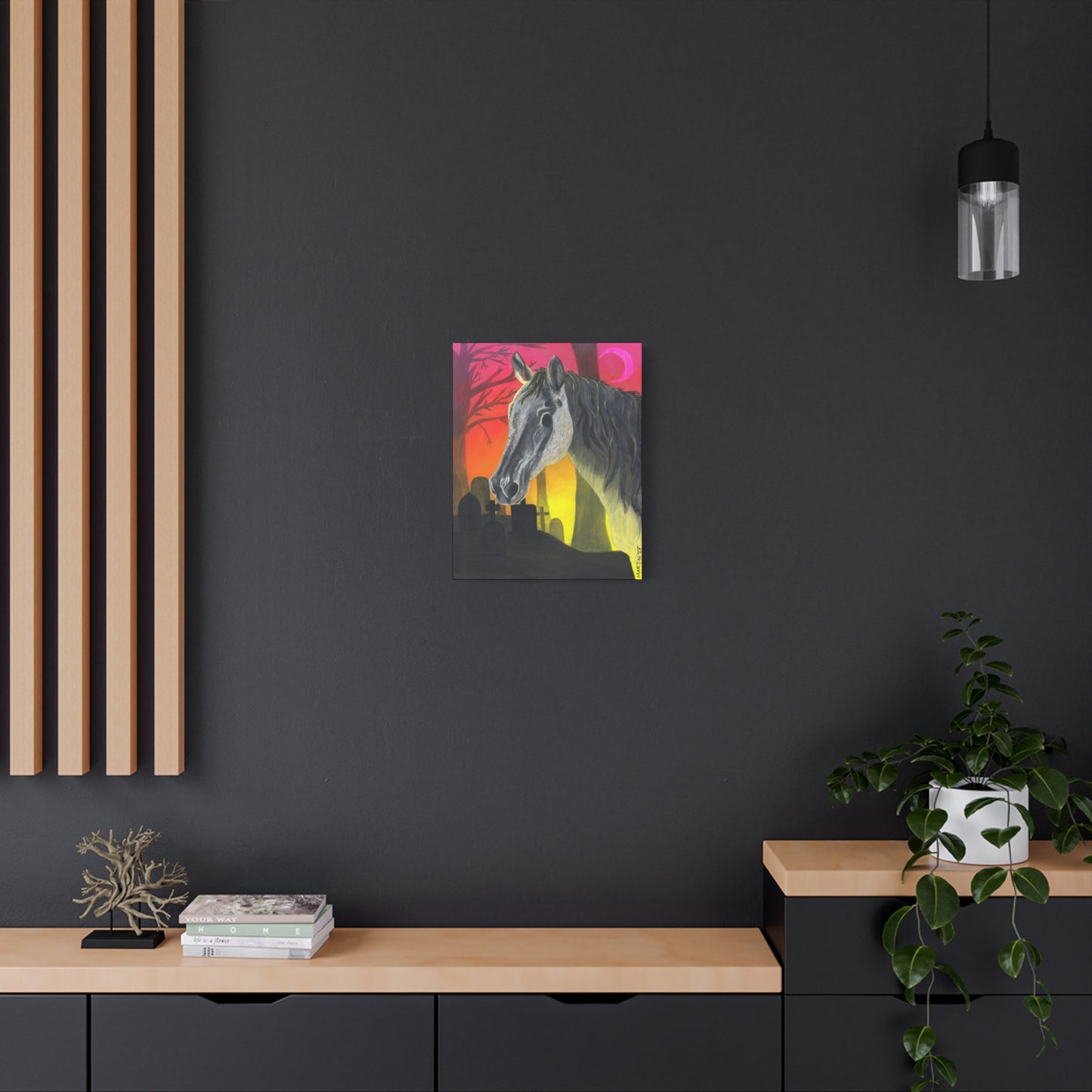 Spooky Horse Canvas Gallery Wraps