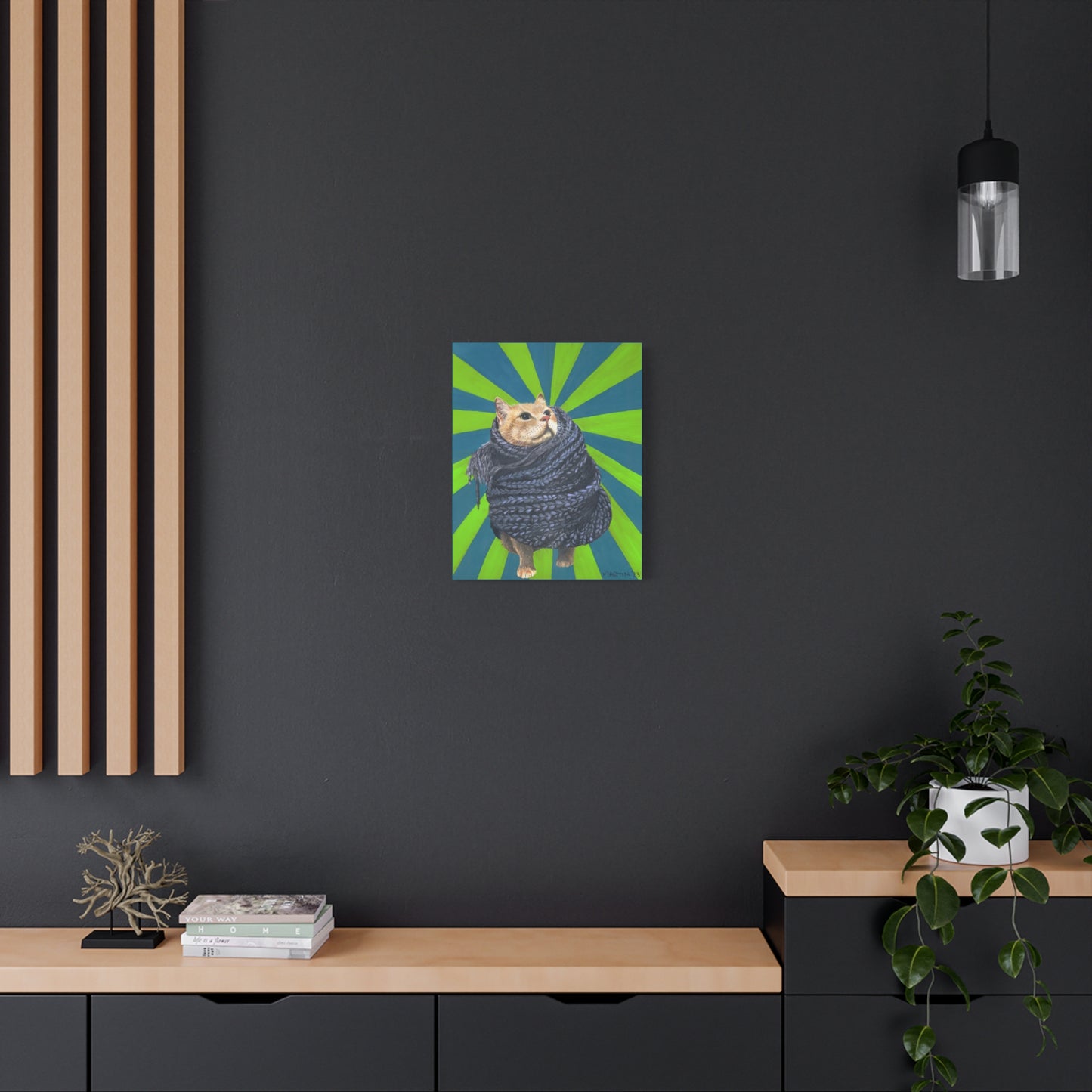 Lunchbox in Scarf Canvas Gallery Wrap