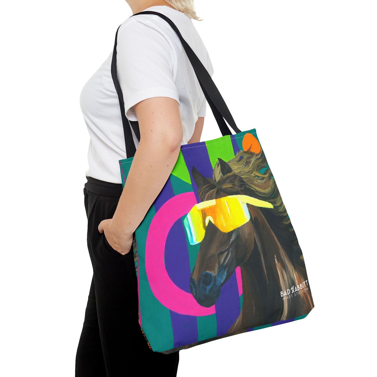 Dude Bro Horse Tote Bag (AOP)