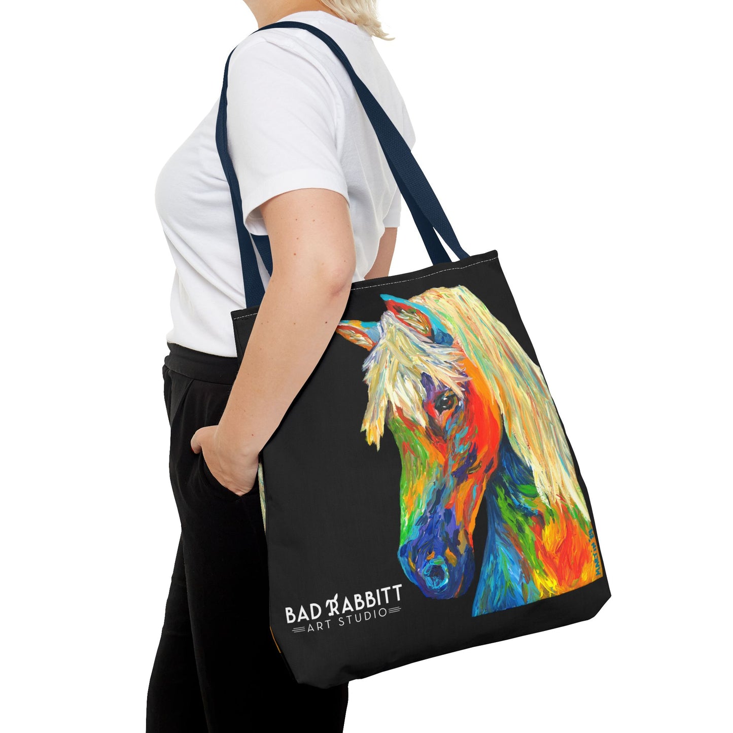Rainbow Horse Tote Bag (AOP)