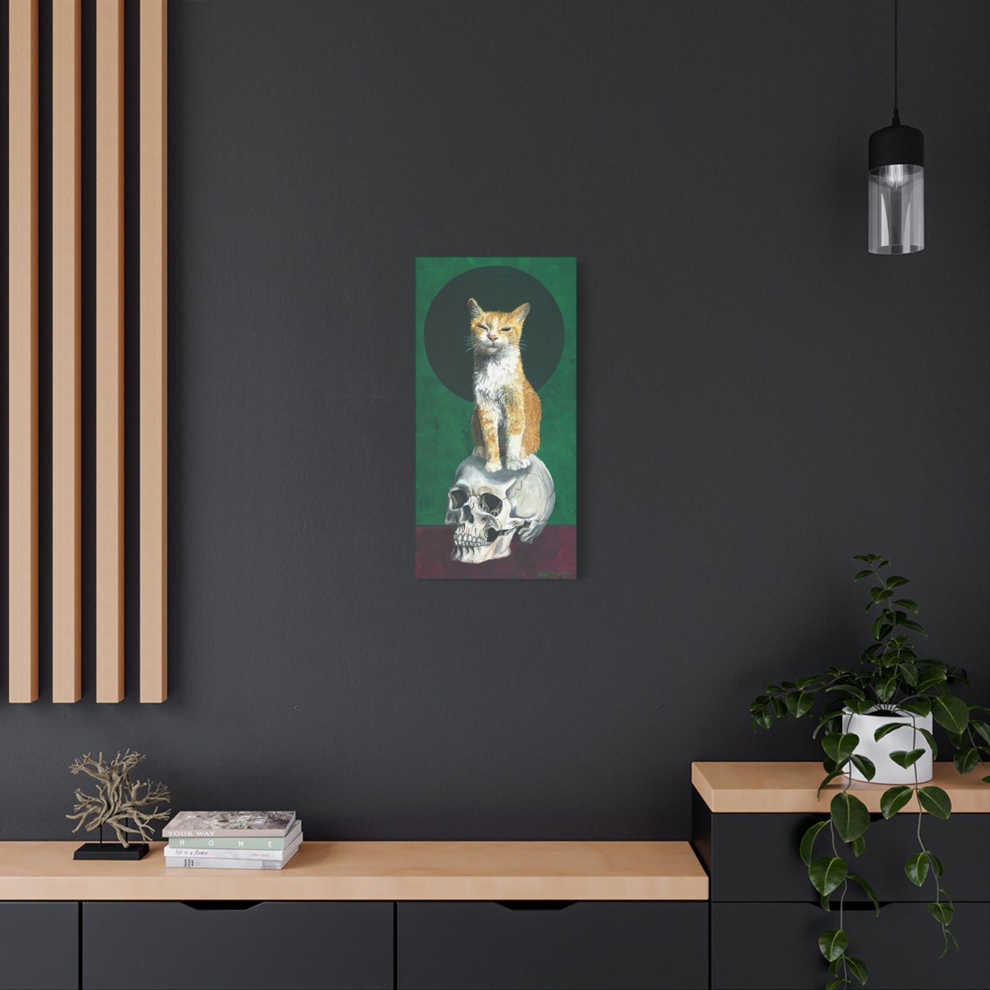 Dave and the Skull of His Enemy Canvas Gallery Wrap