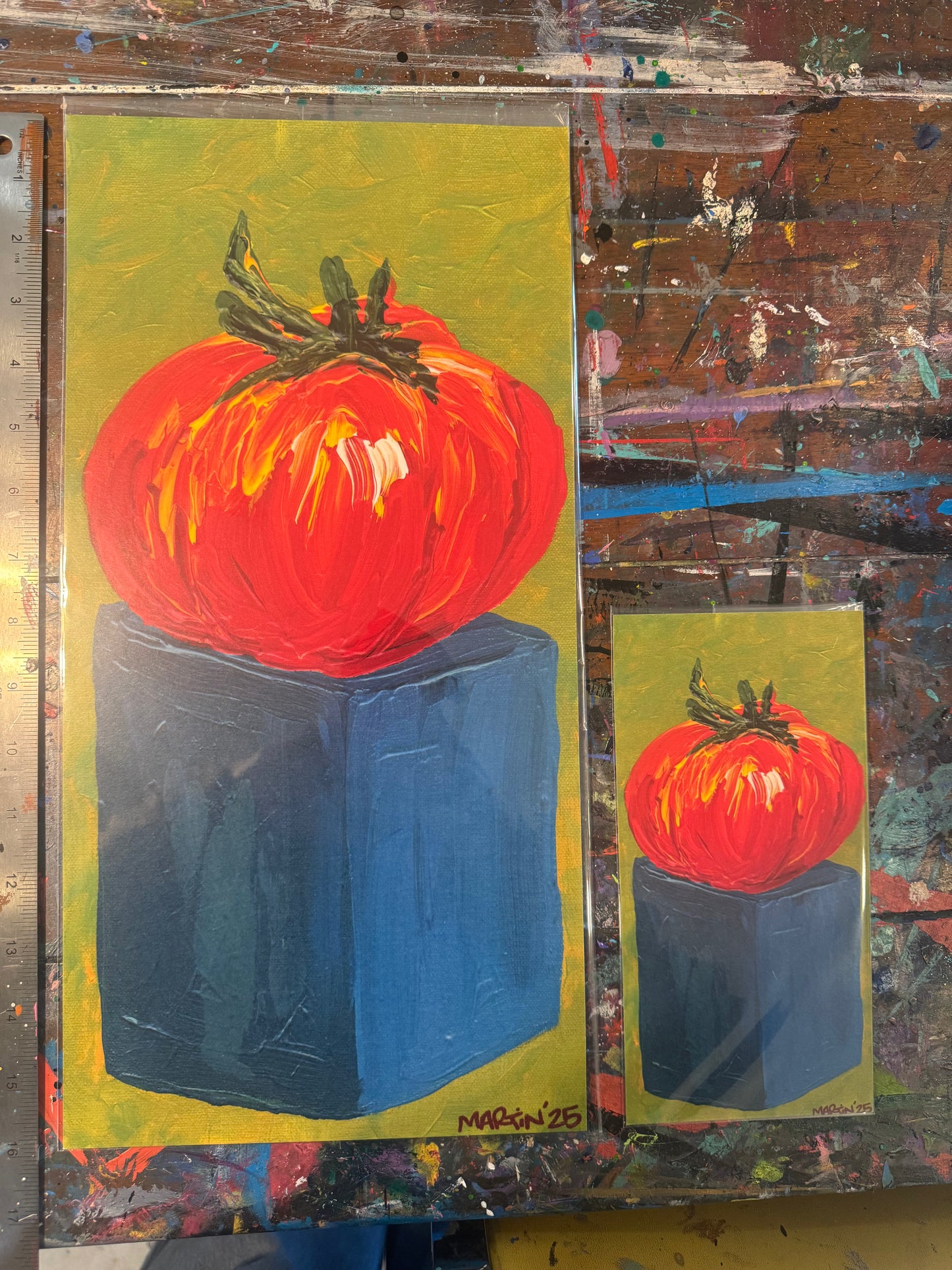 Tomato on Pedestal - high quality art print - FREE SHIPPING IN THE U.S.