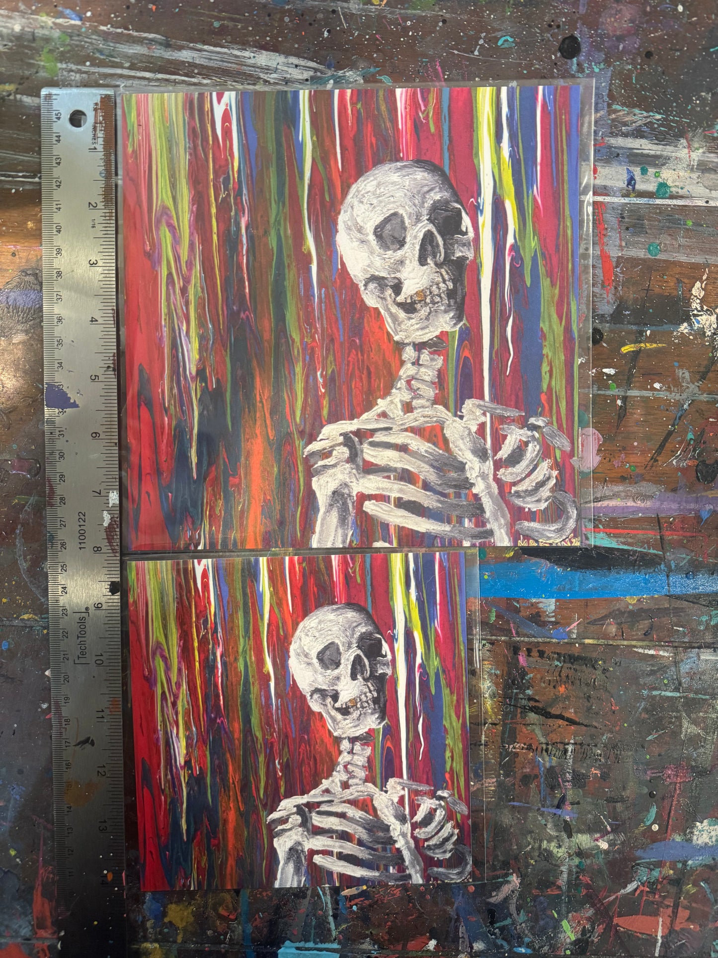 "Glitter Bones" high quality paper print - FREE SHIPPING IN THE U.S.