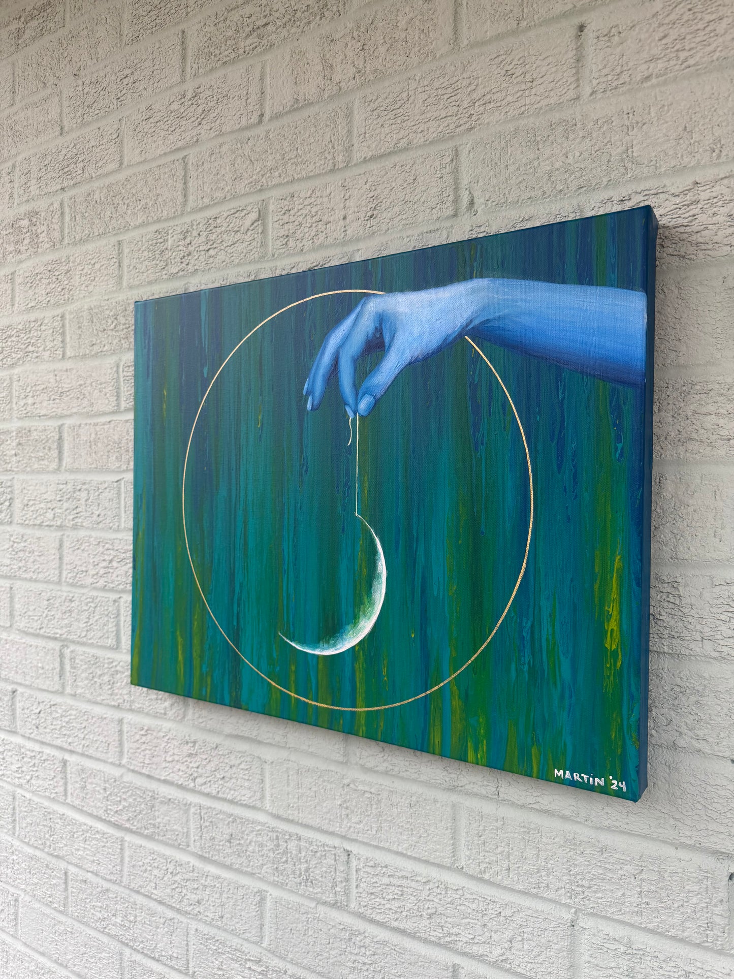 "Oblivion" Original Acrylic Painting on Gallery Canvas - 16x20" - FREE SHIPPING IN THE U.S.