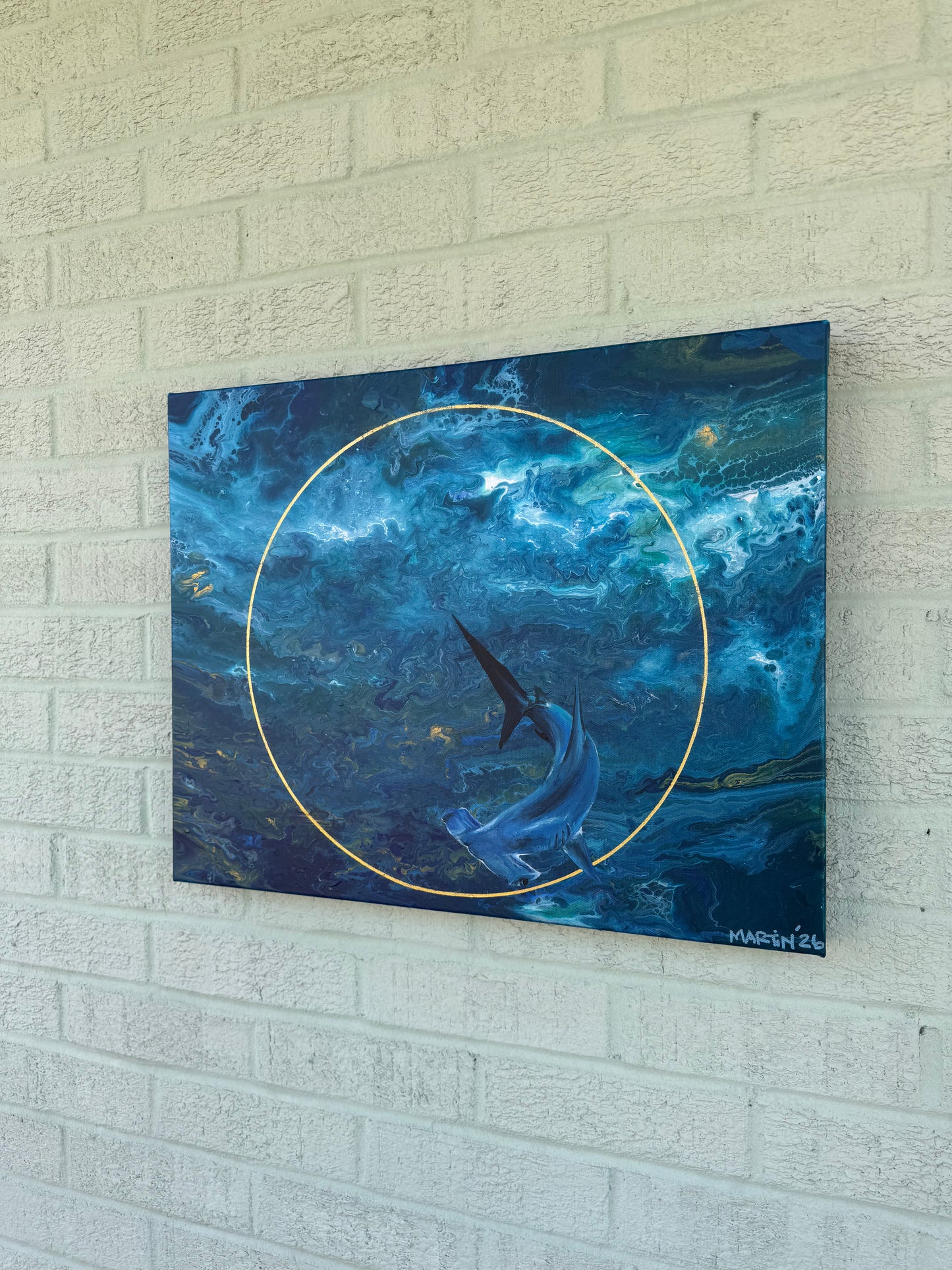 "Ocean Bed" Original Synesthesia Painting - Acrylic on 16x20" Gallery Canvas - FREE SHIPPING IN THE U.S.