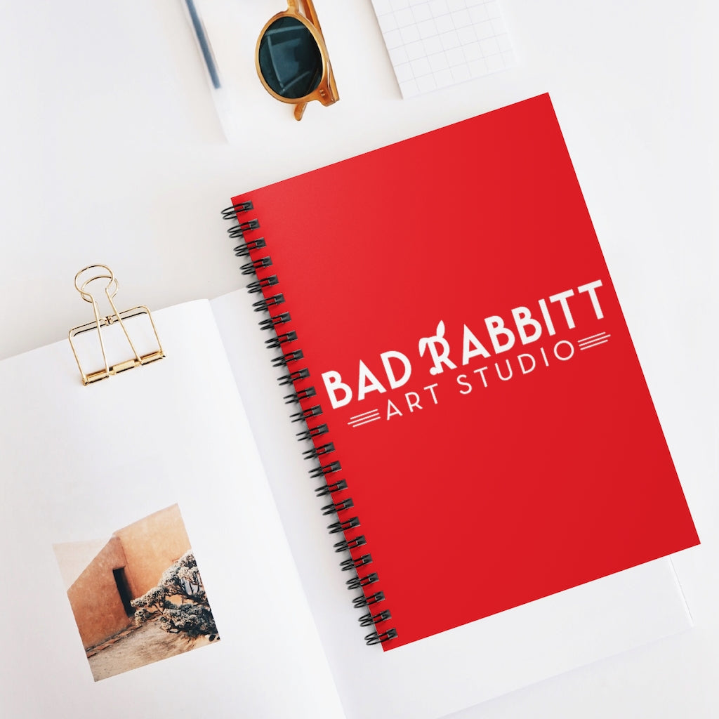Bad Rabbitt Art Studio Spiral Notebook - Ruled Line