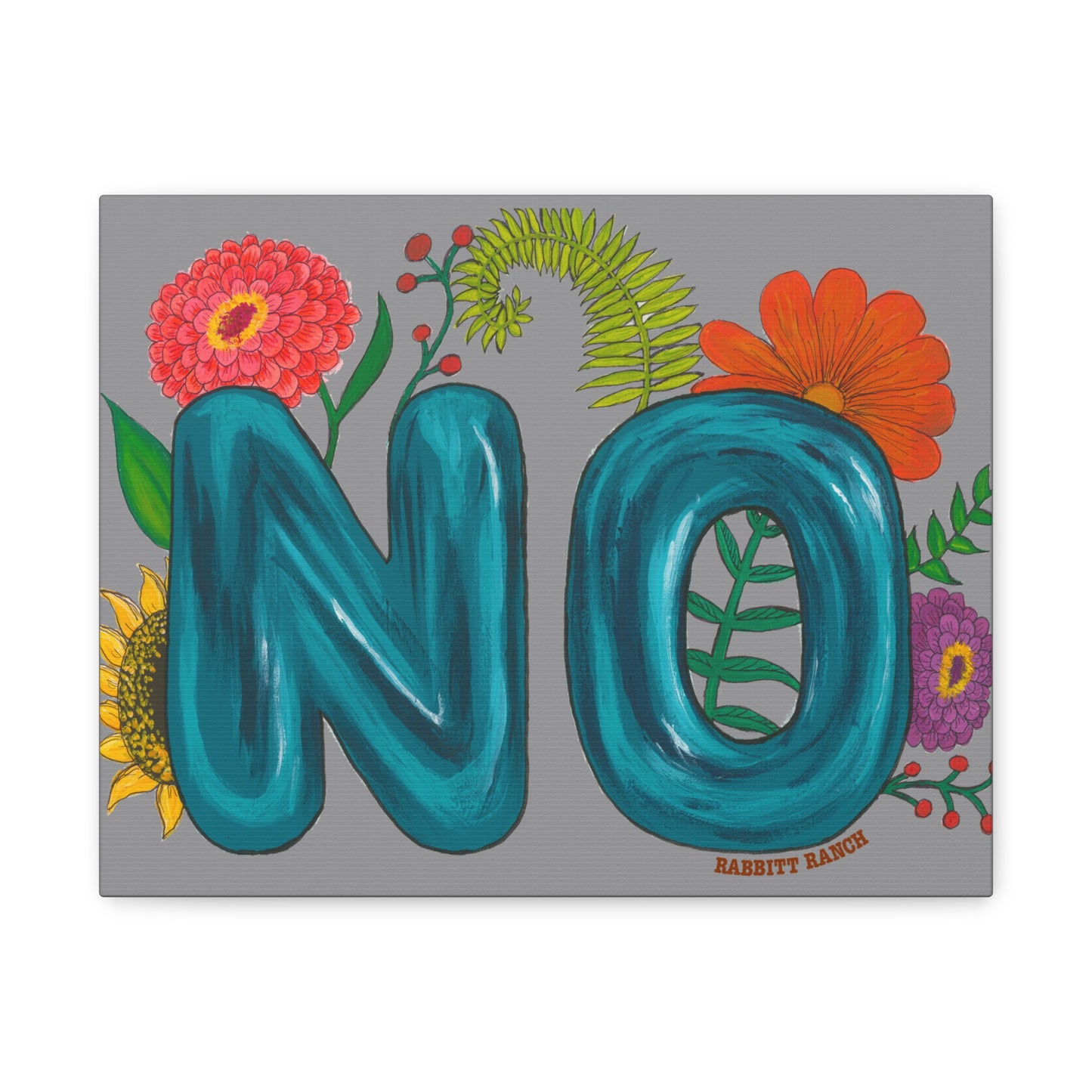 "NO" Canvas Gallery Wraps