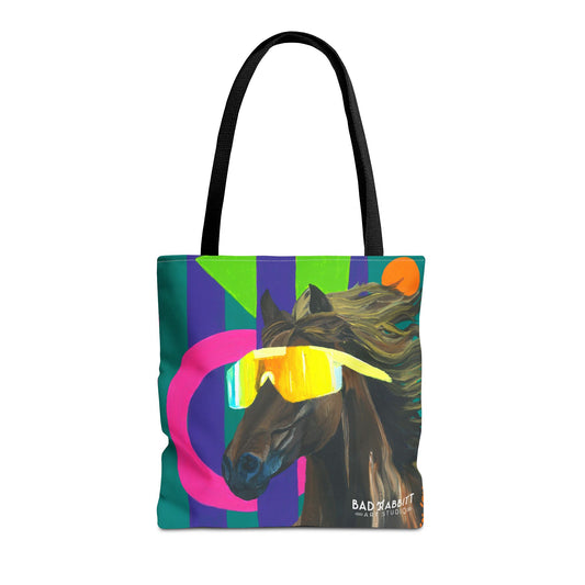 Dude Bro Horse Tote Bag (AOP)
