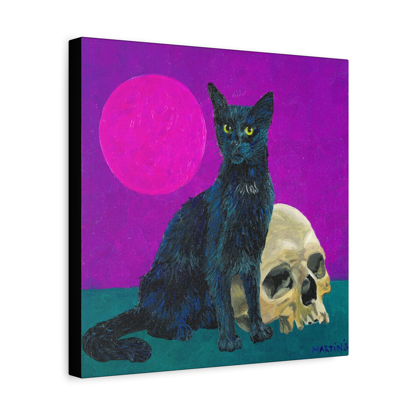 Gene Parmesan with the Skull of Dave's Enemy Canvas Gallery Wrap
