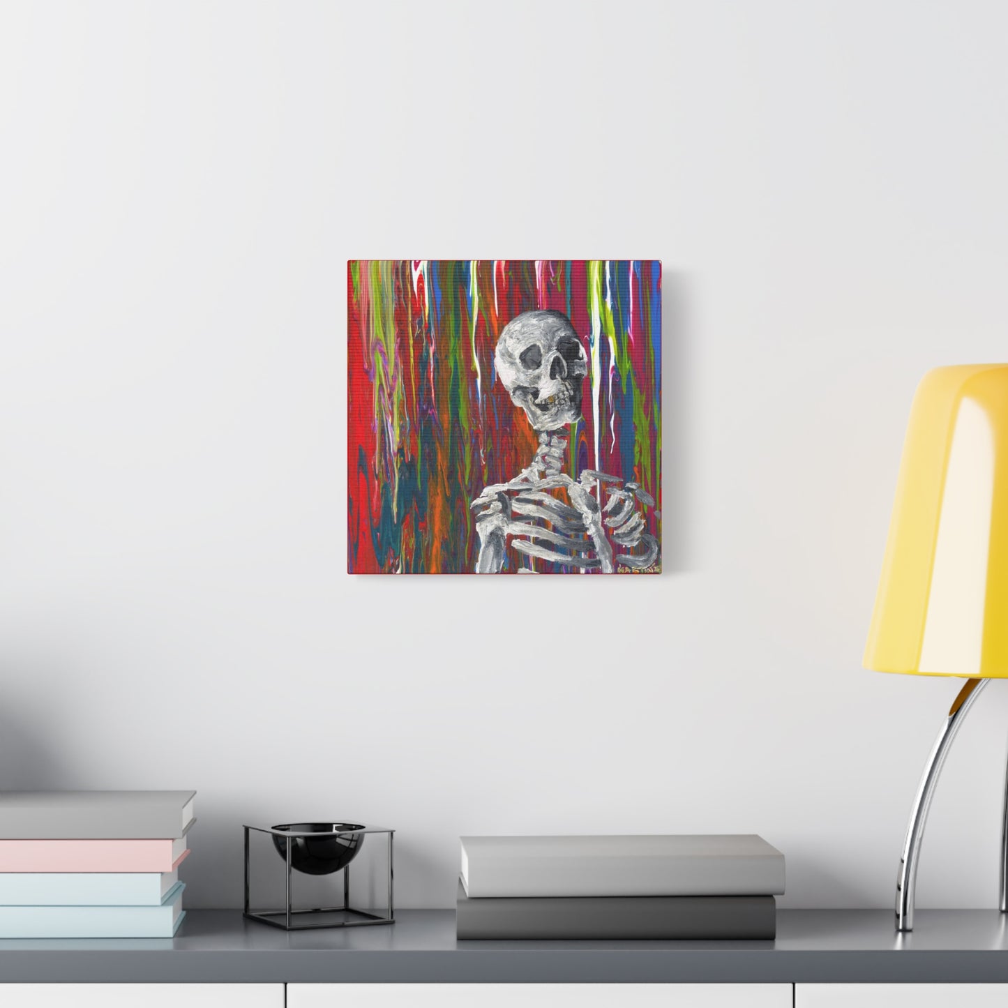 "Glitter Bones" Matte Canvas, Stretched, 1.25"