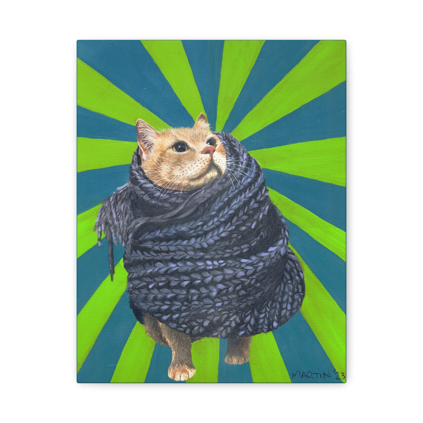 Lunchbox in Scarf Canvas Gallery Wrap