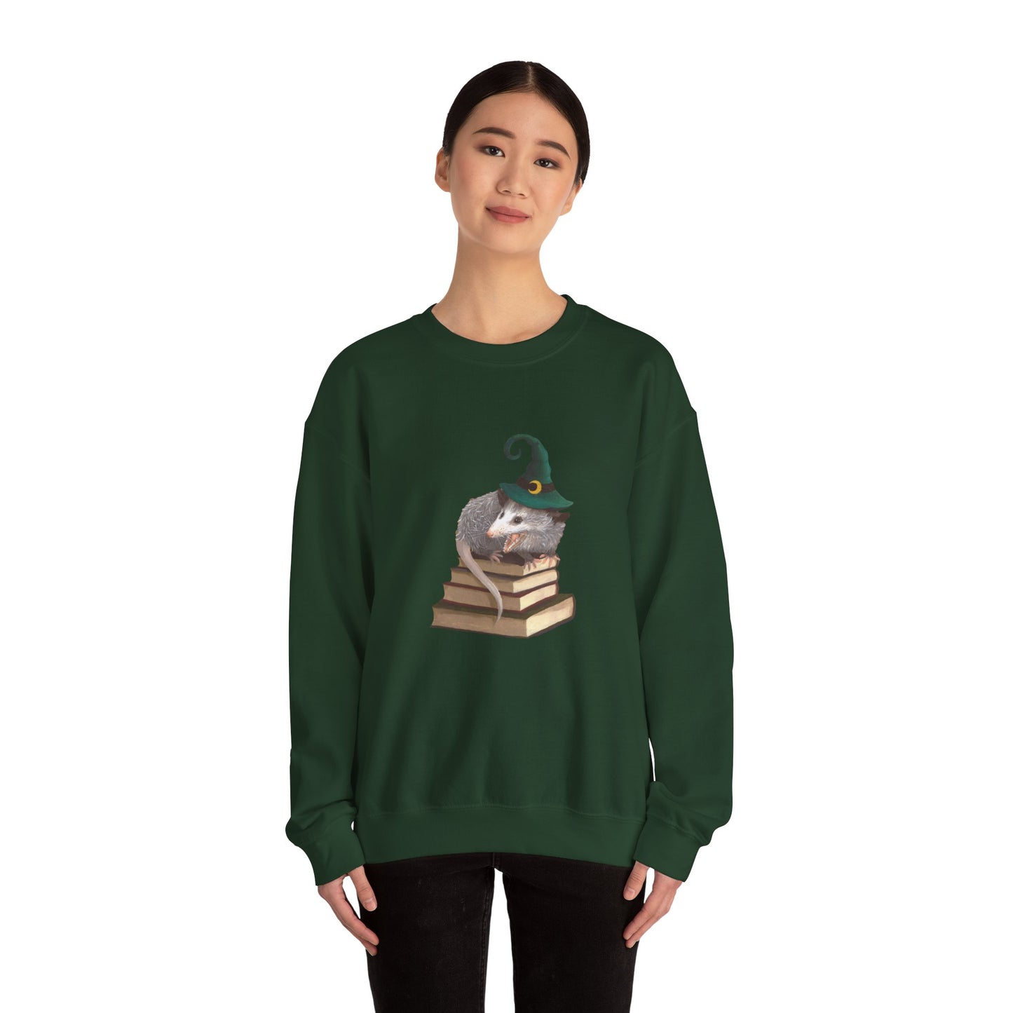 Opossum Witch Unisex Heavy Blend™ Crewneck Sweatshirt
