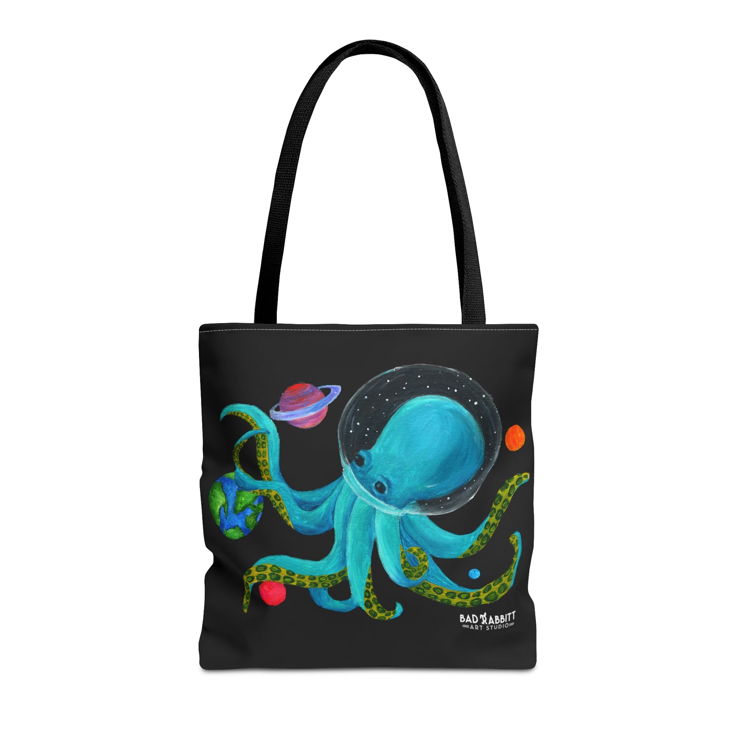 Octopus in Space Tote Bag (AOP)
