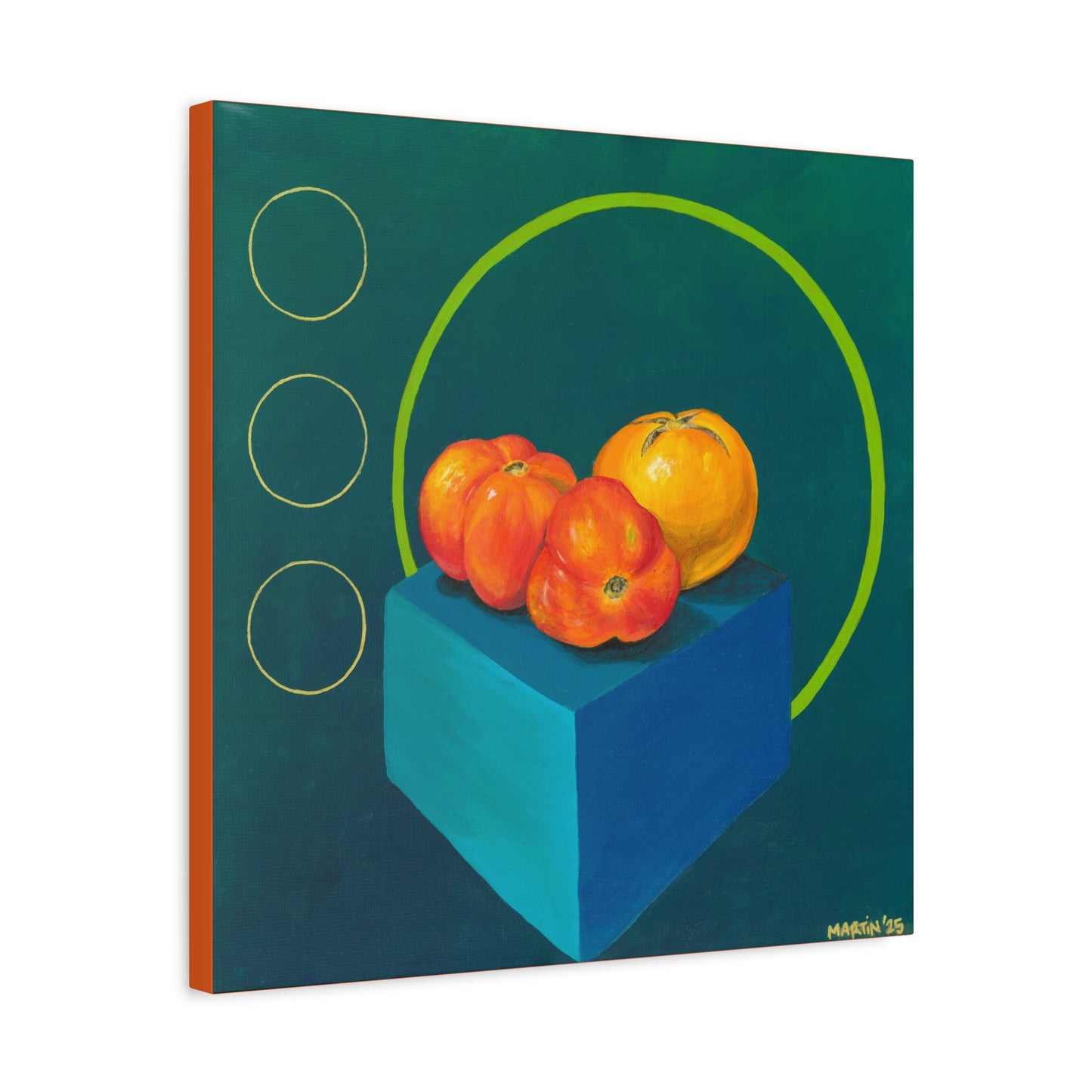 Three Homegrown Tomatoes Matte Canvas, Stretched, 1.25"