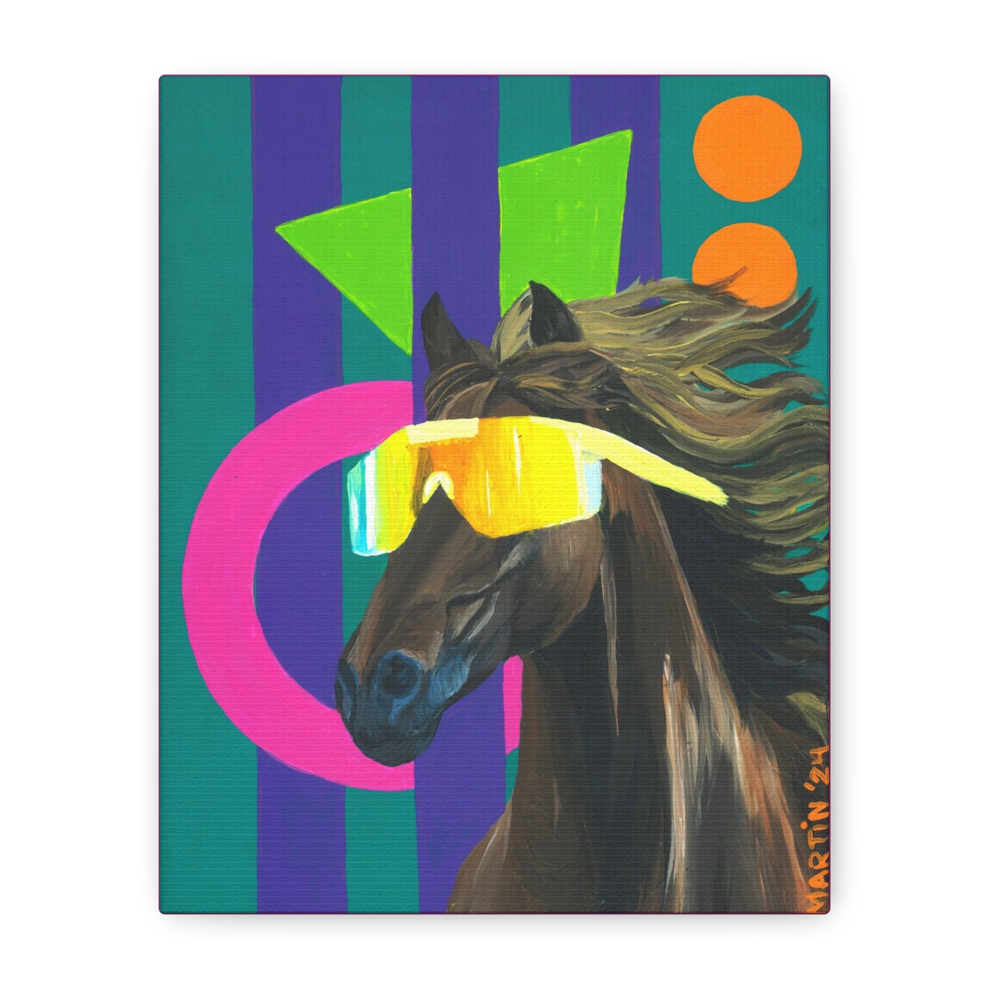 Dude Bro Horse Canvas Gallery Wrap
