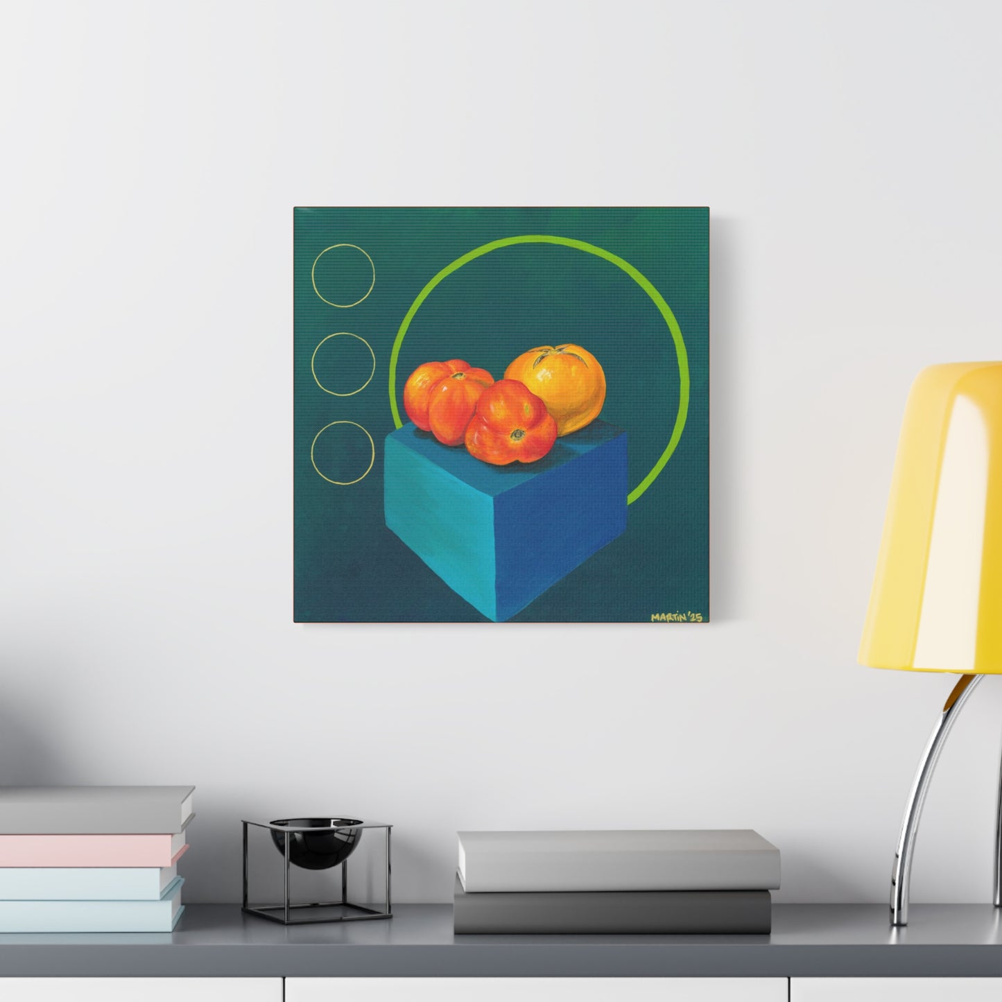 Three Homegrown Tomatoes Matte Canvas, Stretched, 1.25"