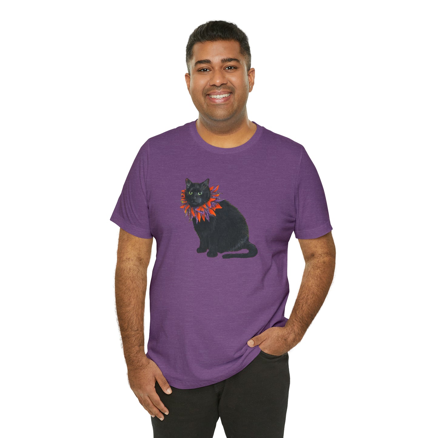 12 the Magical Halloween Cat Unisex Jersey Short Sleeve Tee