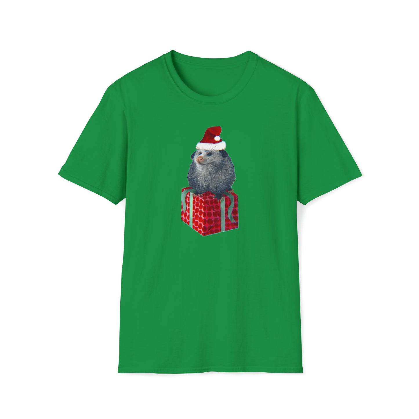 Christmas Opossum Unisex Softstyle T-Shirt