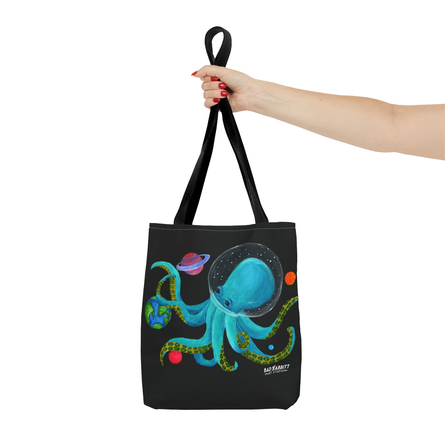 Octopus in Space Tote Bag (AOP)