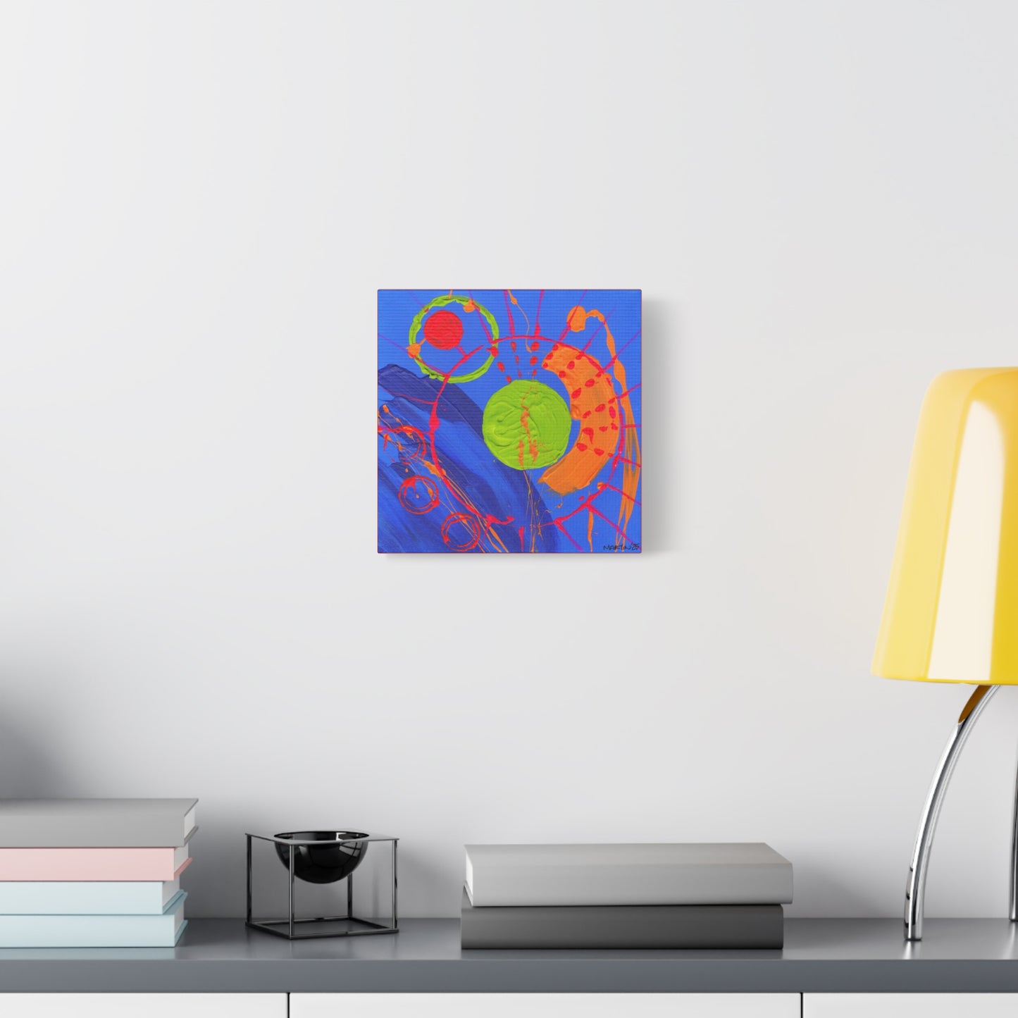 "Cobalt Abstract" Matte Canvas, Stretched, 1.25"