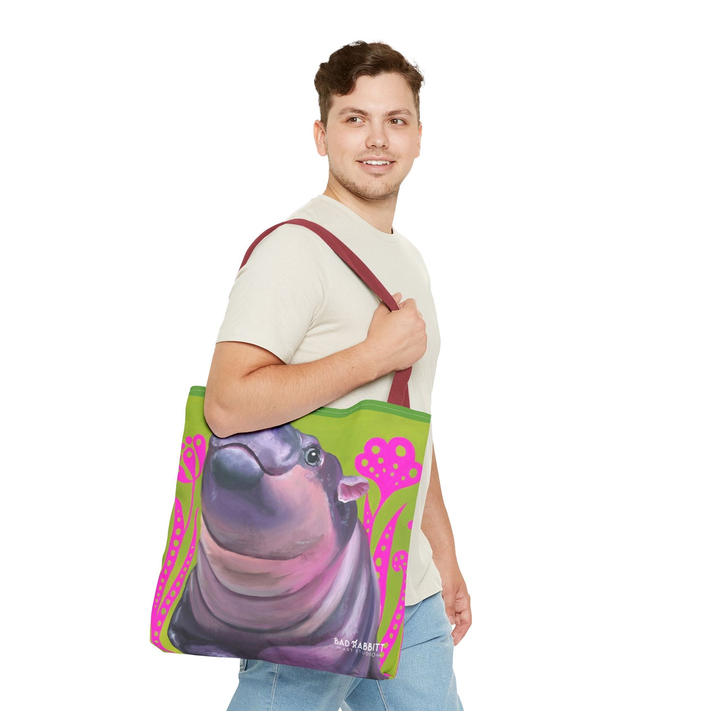 Moo Deng Tote Bag (AOP)