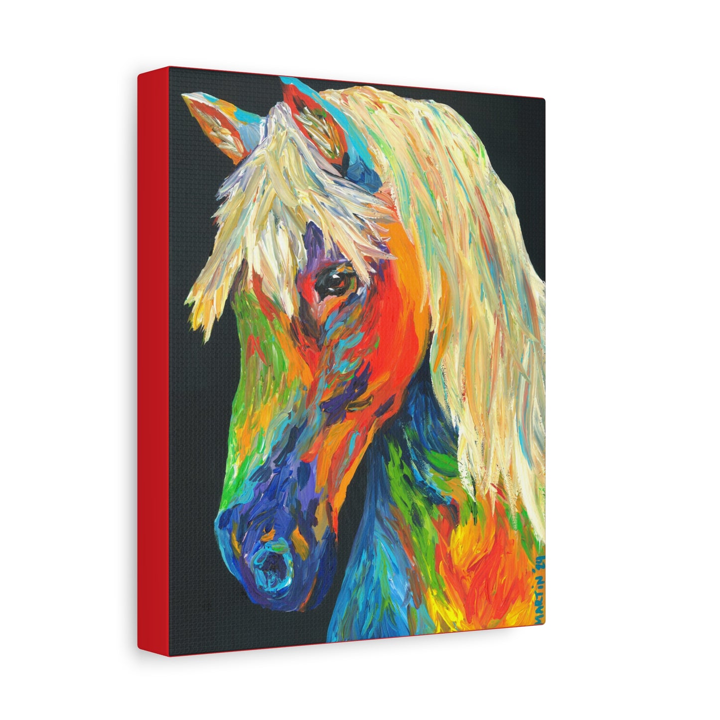 Rainbow Horse Canvas Gallery Wrap