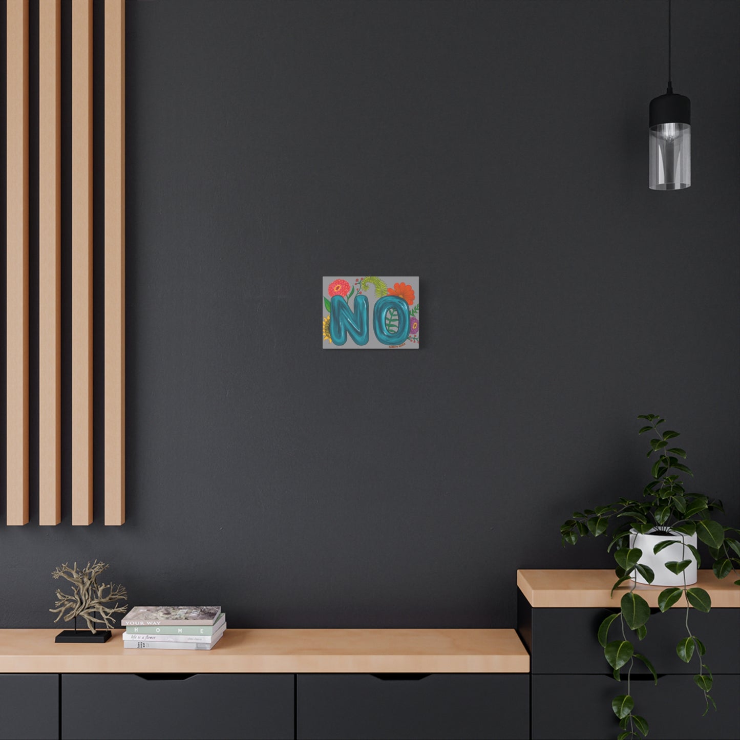 "NO" Canvas Gallery Wraps