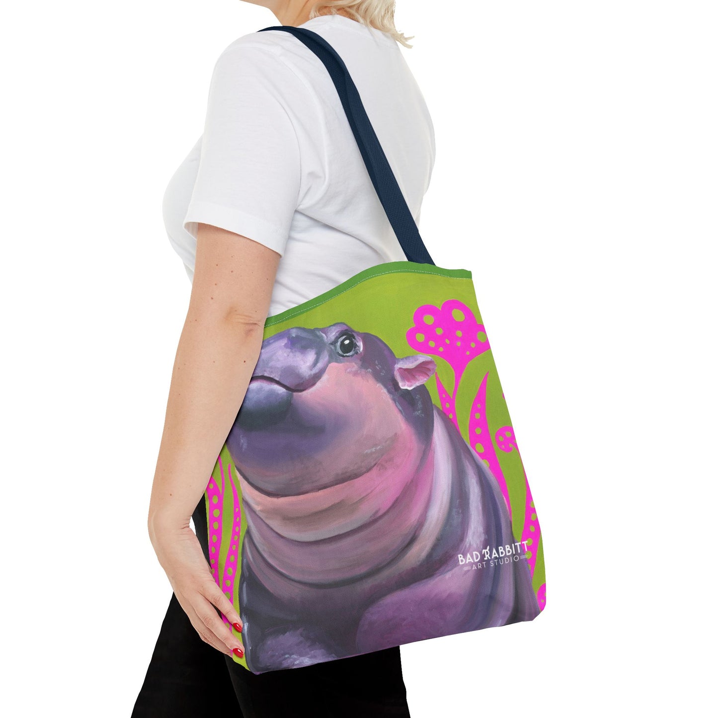 Moo Deng Tote Bag (AOP)
