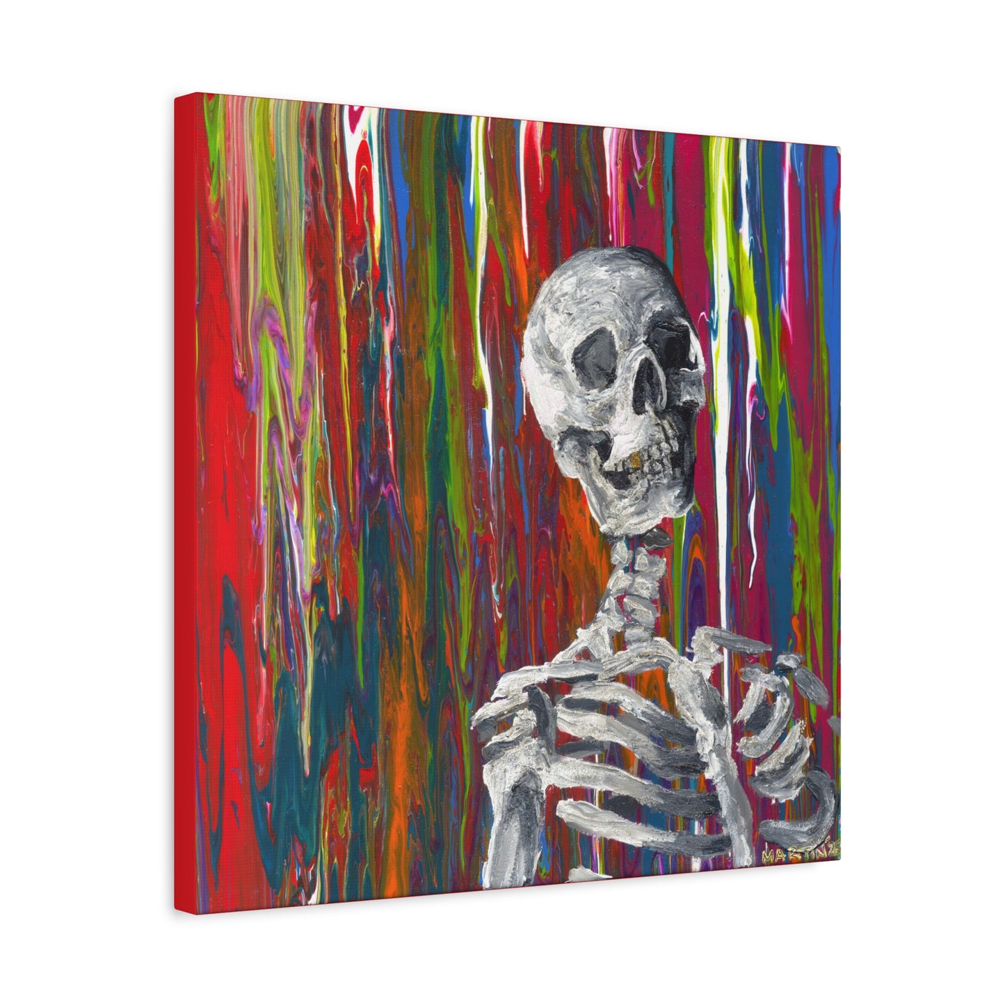 "Glitter Bones" Matte Canvas, Stretched, 1.25"