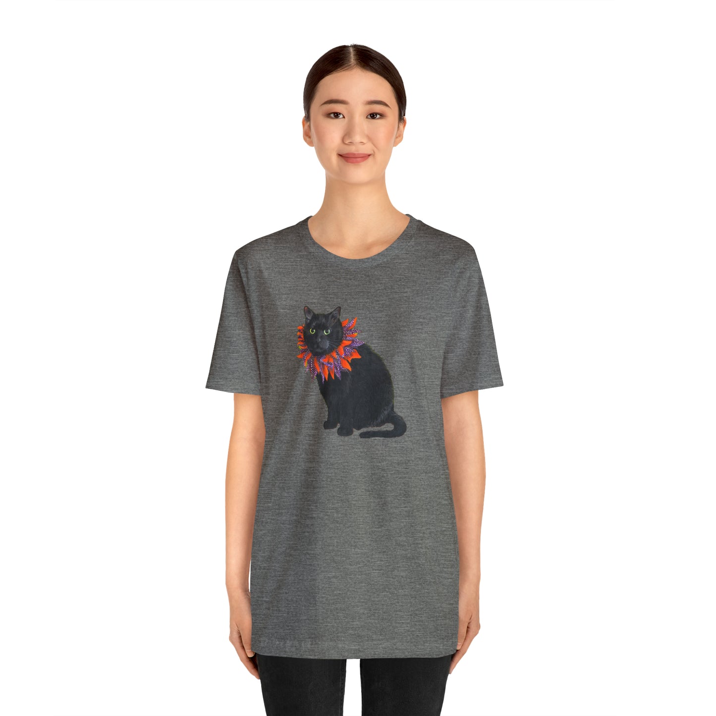 12 the Magical Halloween Cat Unisex Jersey Short Sleeve Tee