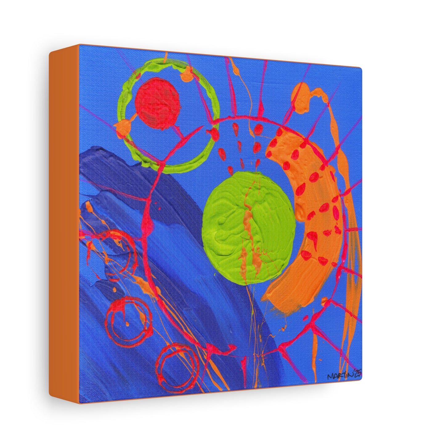 "Cobalt Abstract" Matte Canvas, Stretched, 1.25"