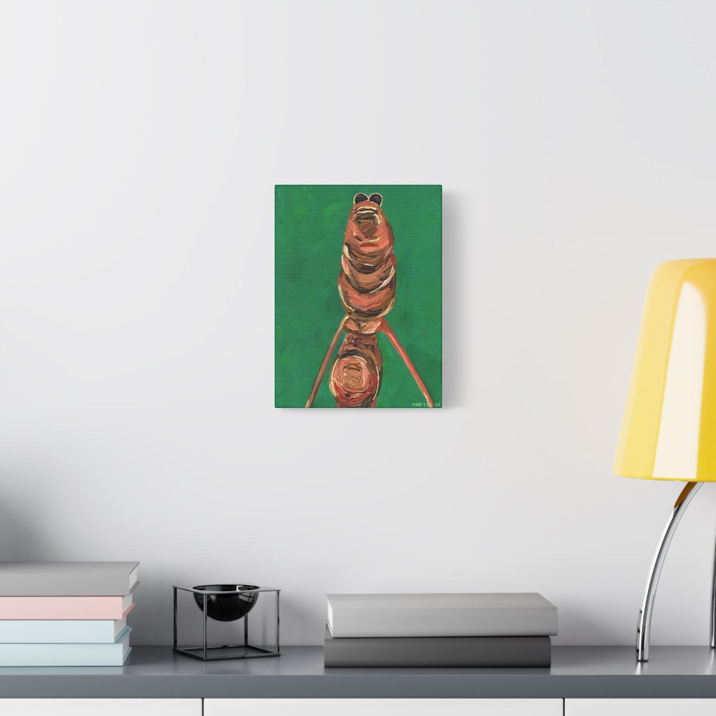 Marcus the Worm Matte Canvas, Stretched, 1.25"