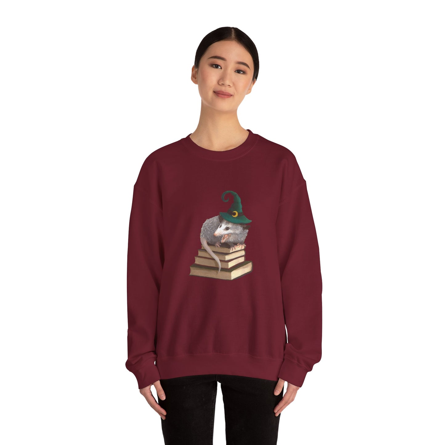 Opossum Witch Unisex Heavy Blend™ Crewneck Sweatshirt