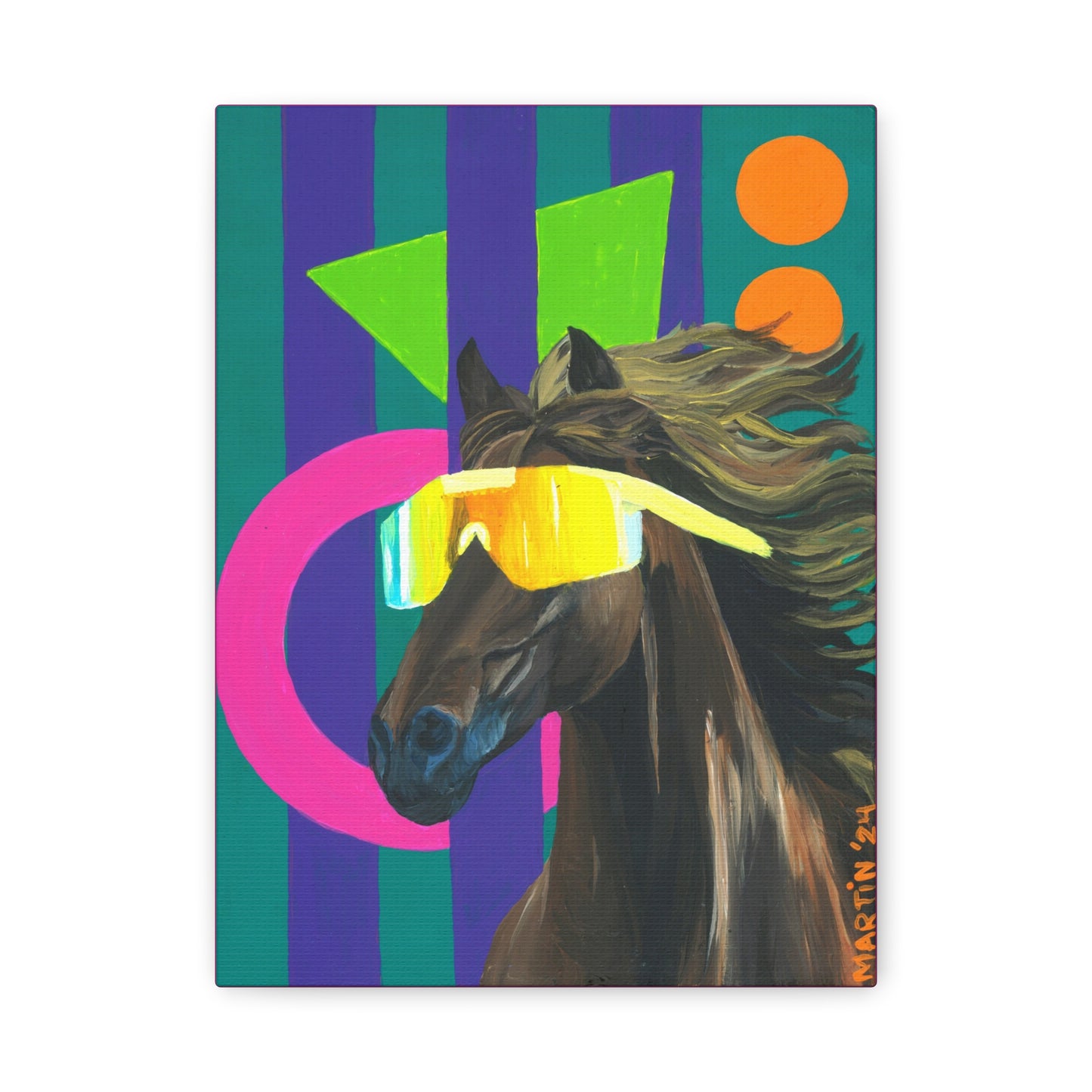 Dude Bro Horse Canvas Gallery Wrap