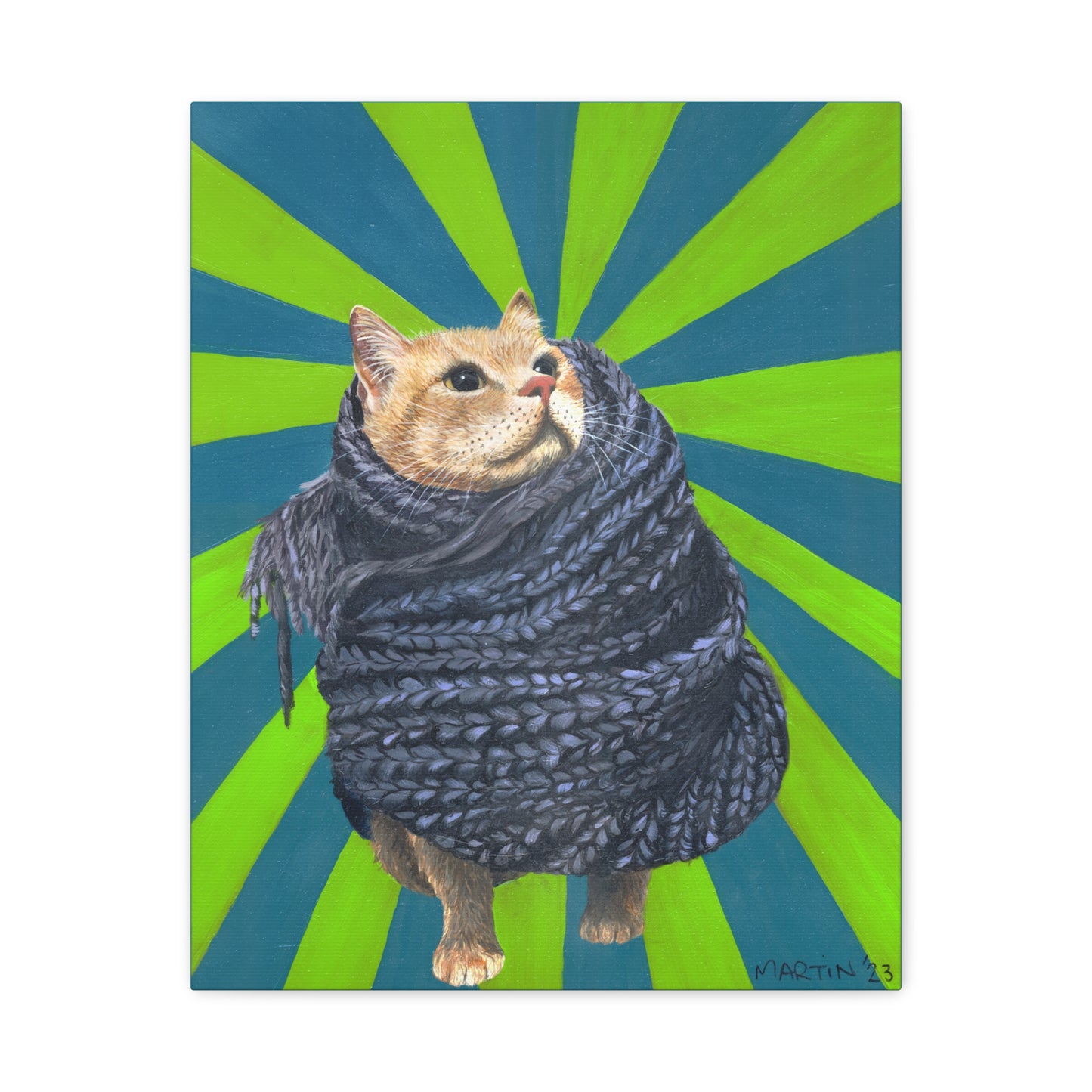 Lunchbox in Scarf Canvas Gallery Wrap
