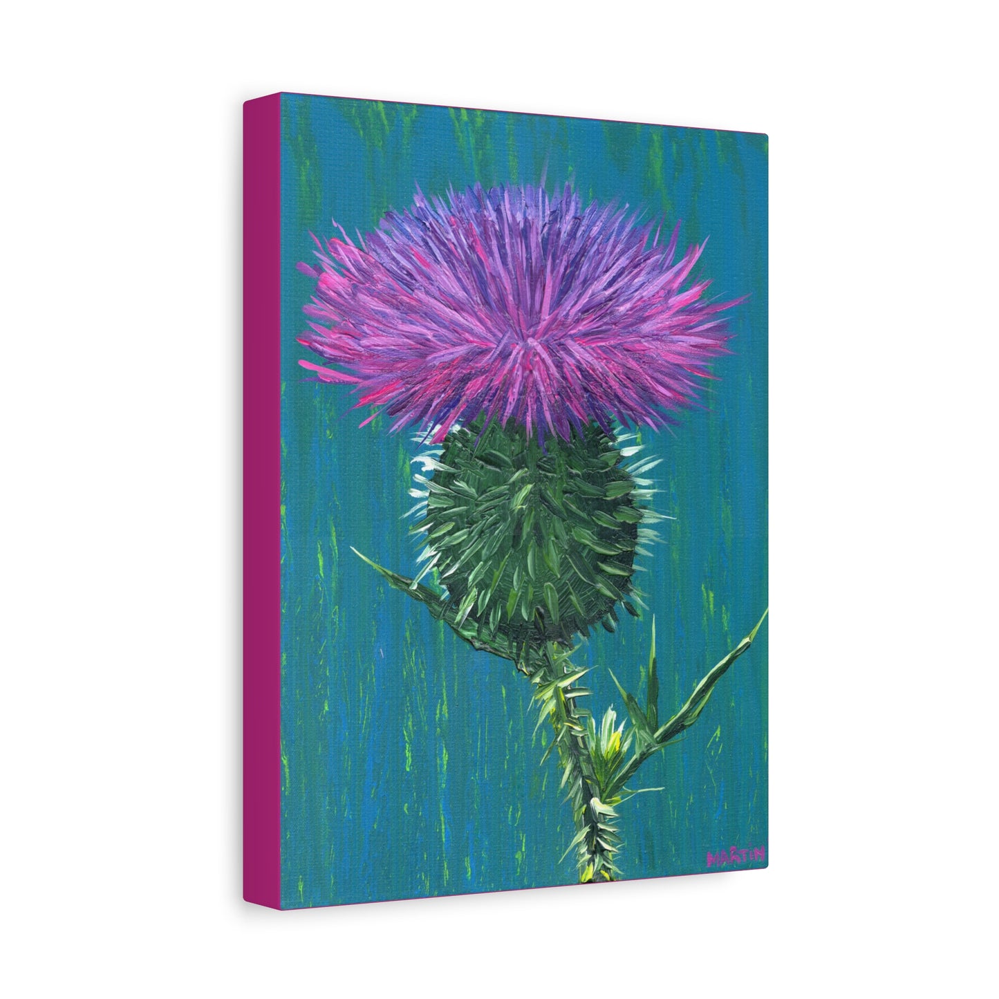 Messy Thistle Matte Canvas, Stretched, 1.25"