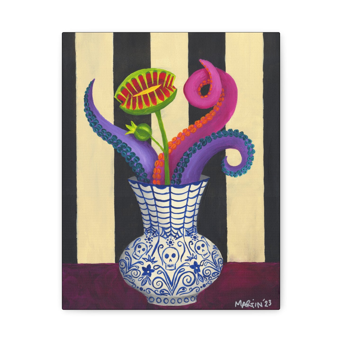 Spooky Flowers Canvas Gallery Wraps