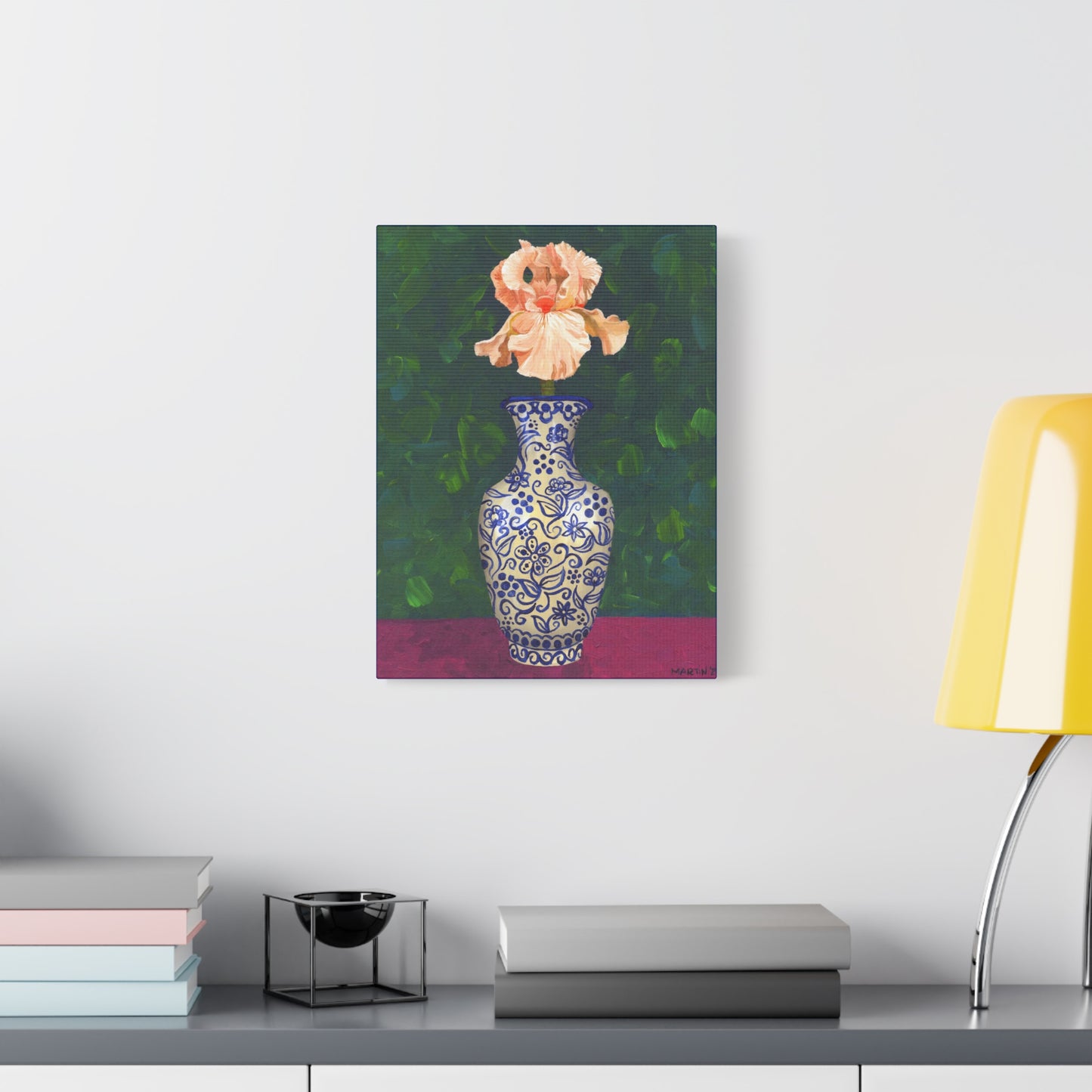 Peach Iris Canvas Gallery Wrap