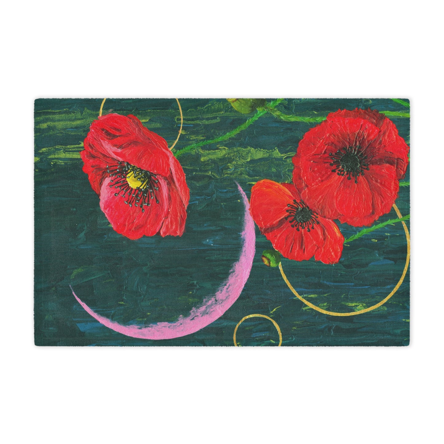 "Poppies" Minky Blanket