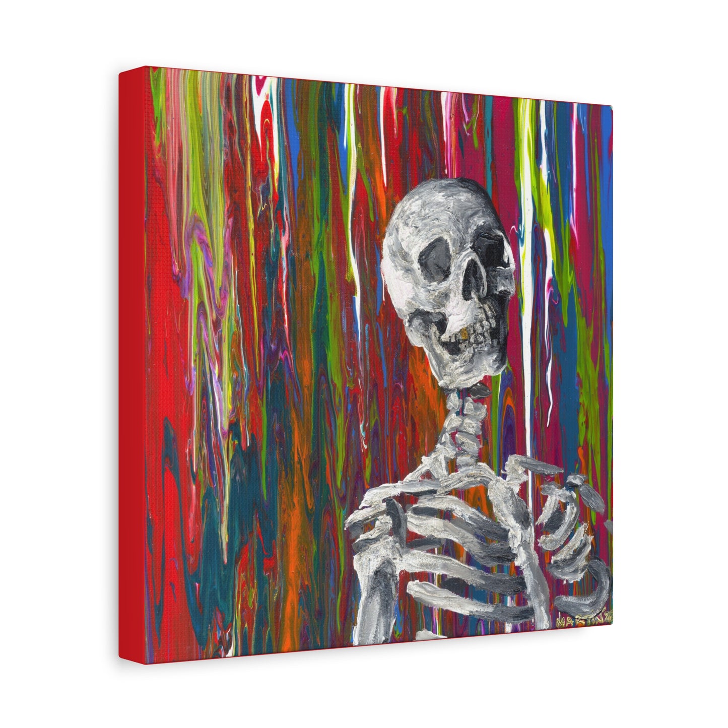 "Glitter Bones" Matte Canvas, Stretched, 1.25"