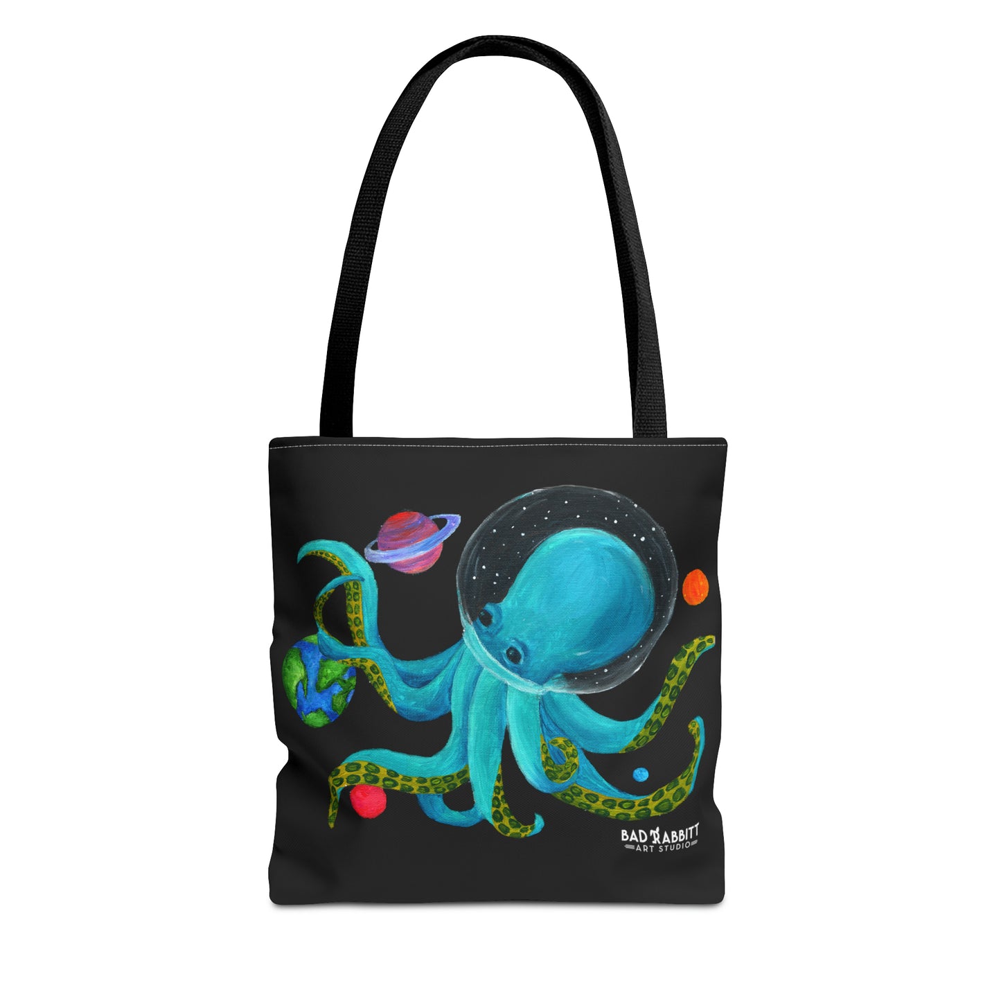 Octopus in Space Tote Bag (AOP)