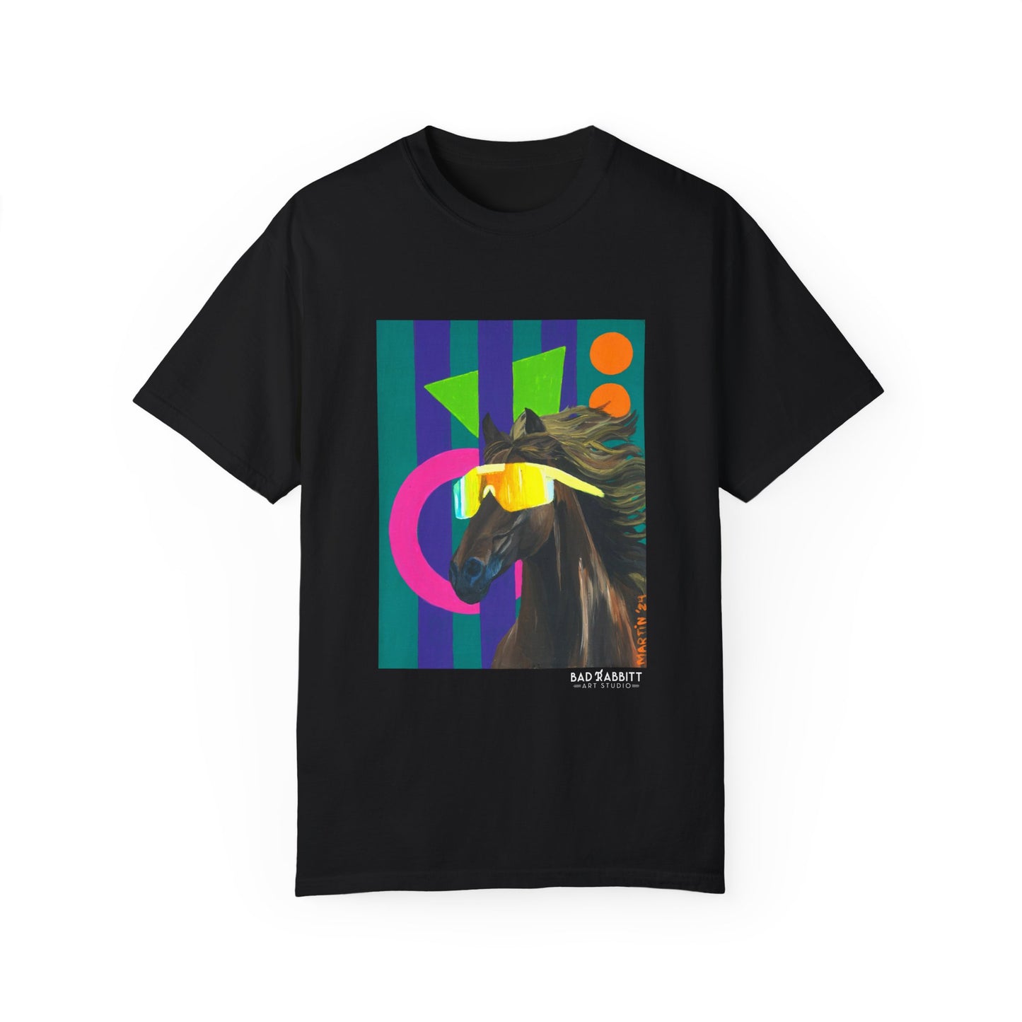 Dude Bro Horse Unisex Garment-Dyed T-shirt