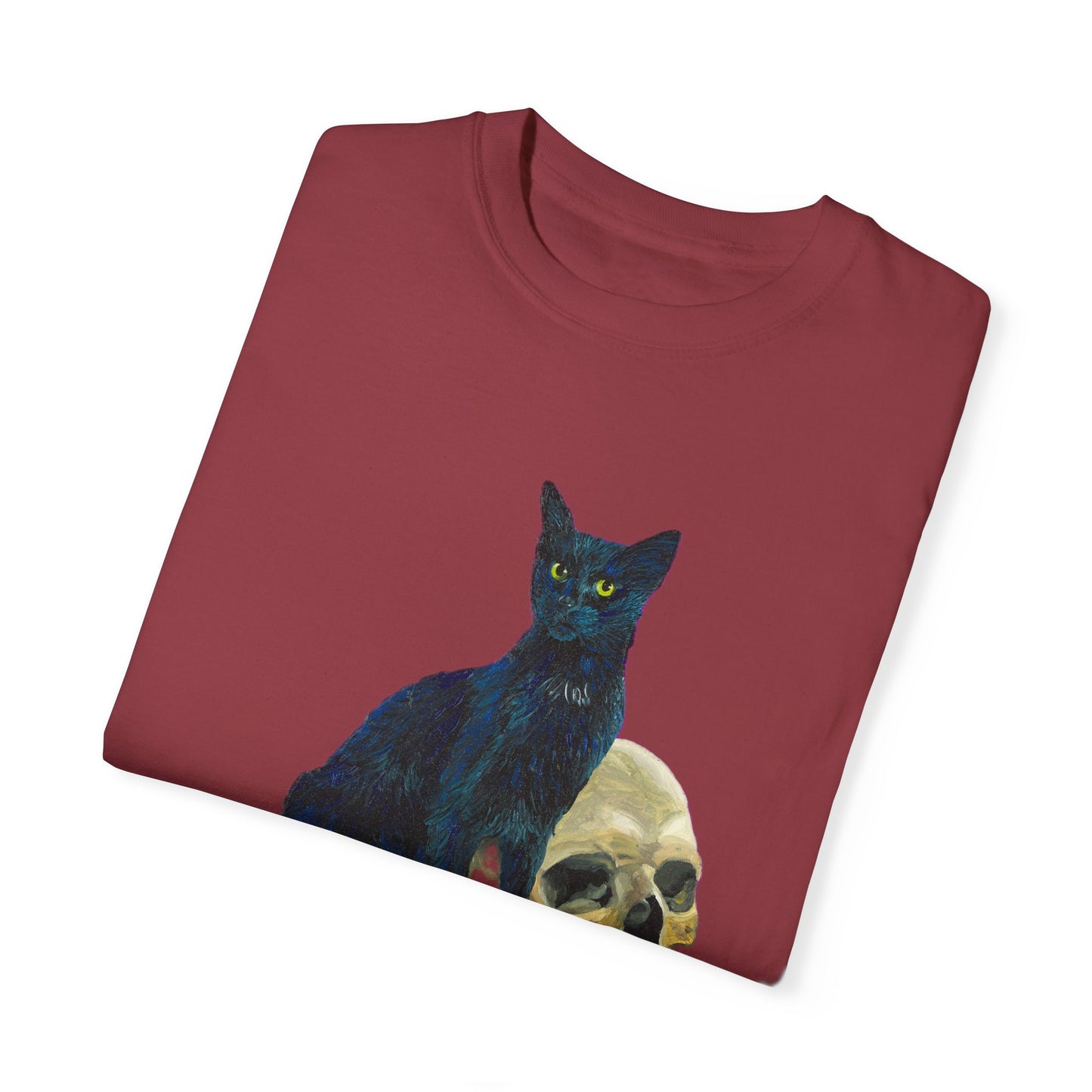 Gene Parmesan with the Skull of Dave's Enemy Unisex Garment-Dyed T-shirt