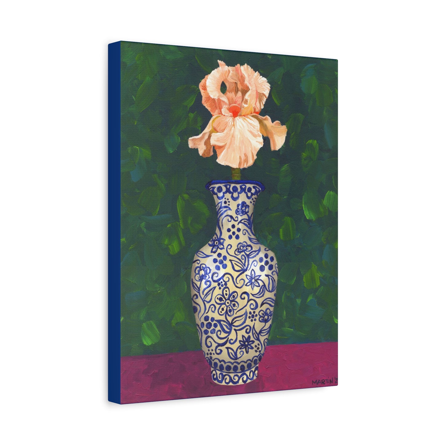 Peach Iris Canvas Gallery Wrap