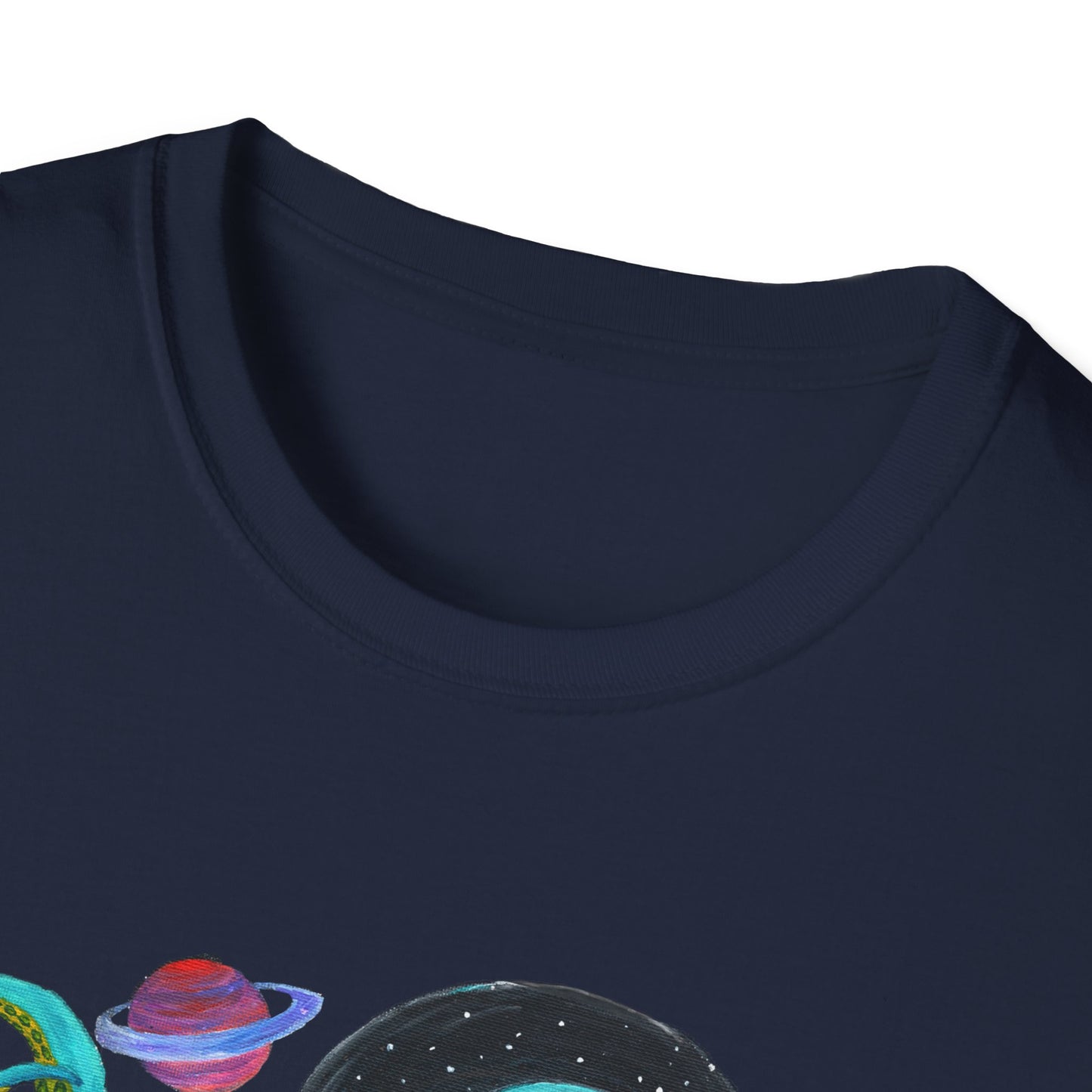 Octopus in Space Unisex Softstyle T-Shirt
