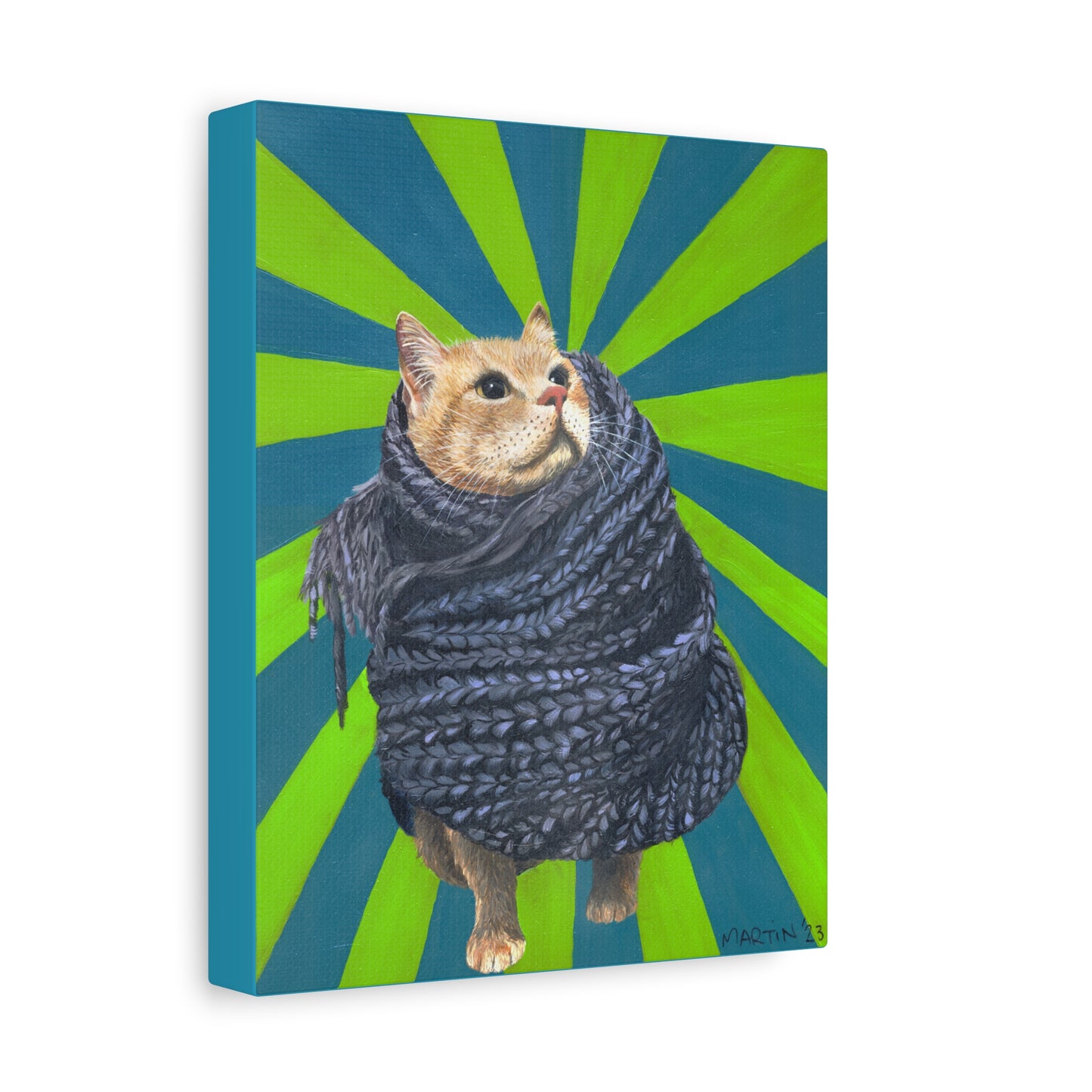 Lunchbox in Scarf Canvas Gallery Wrap