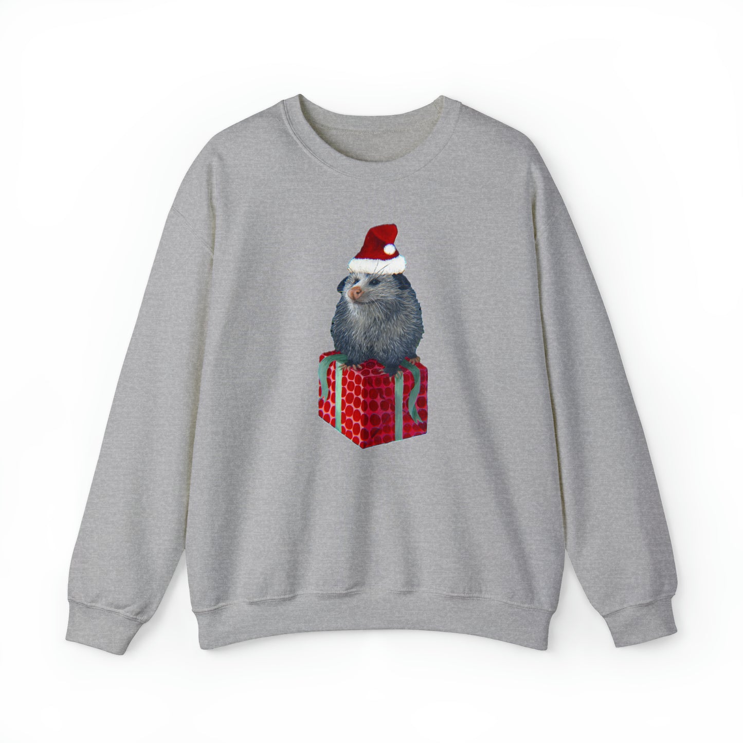 Christmas Opossum Unisex Heavy Blend™ Crewneck Sweatshirt