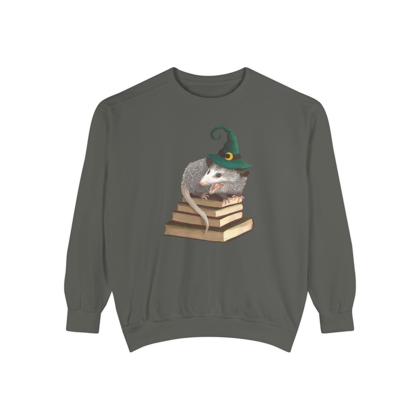 Opossum Witch Unisex Garment-Dyed Sweatshirt